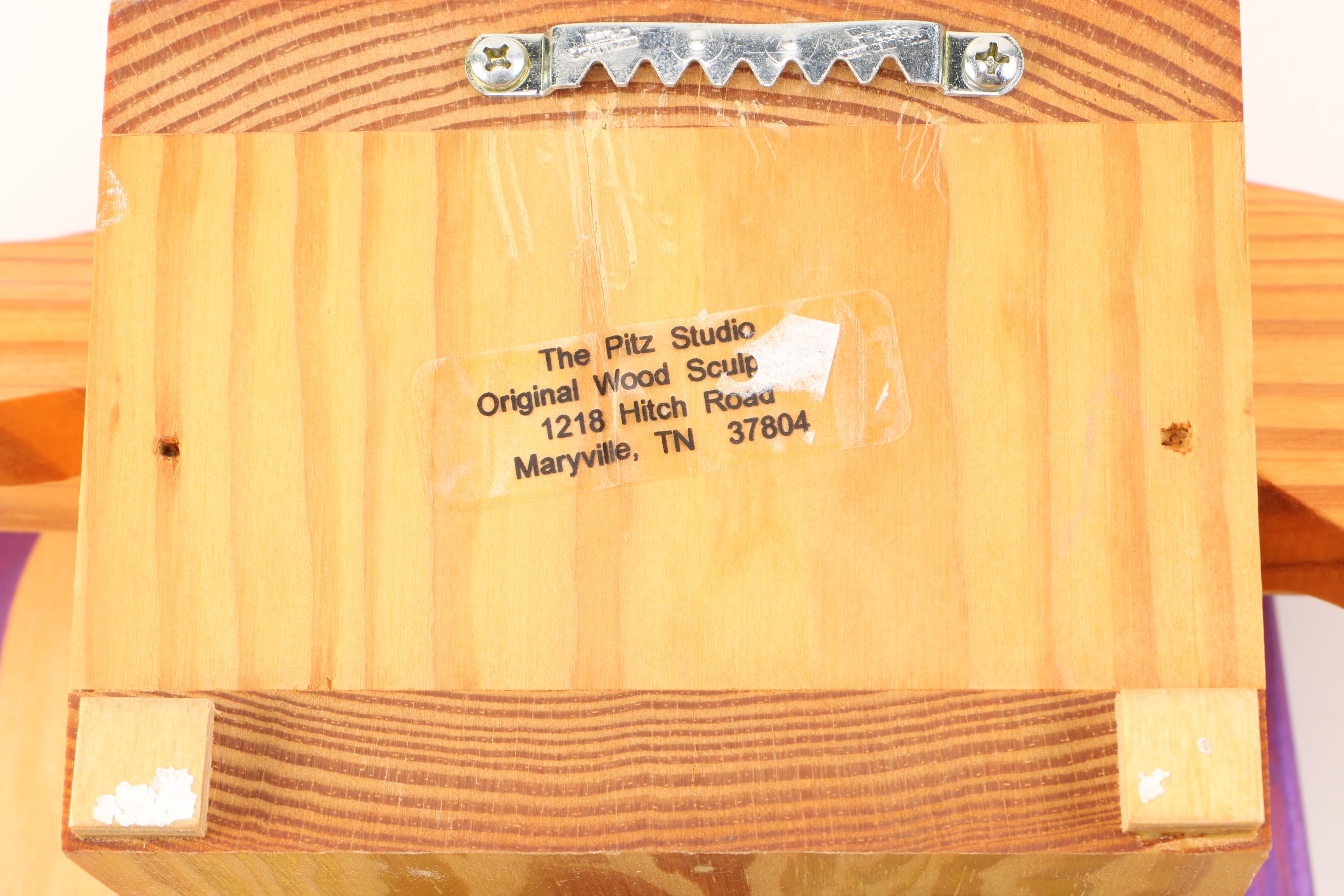 Pitz Studio 2006 Carved Wooden Jester Wall Decor With Inner Compartment