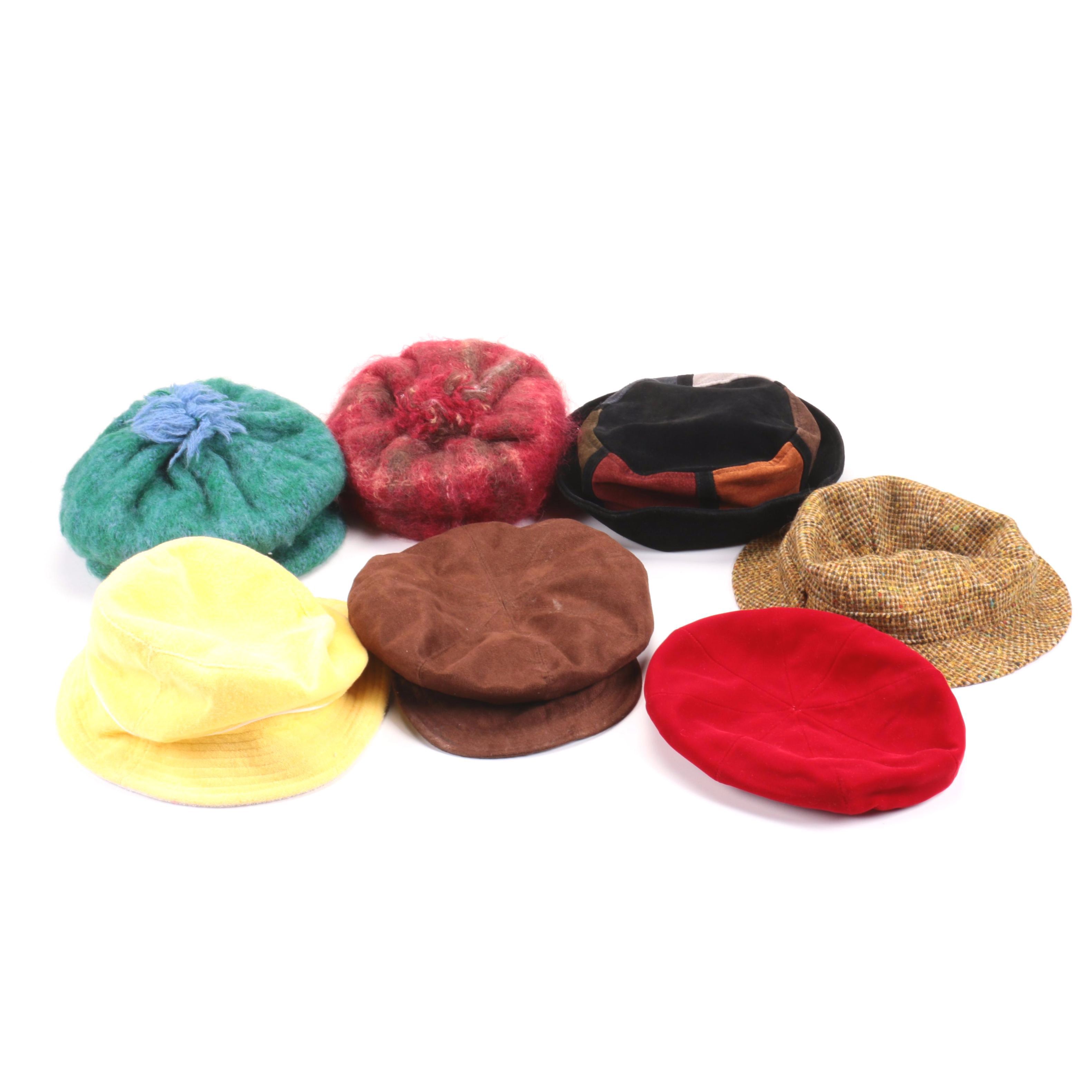 A Vintage Assortment of Seven Women's Hats