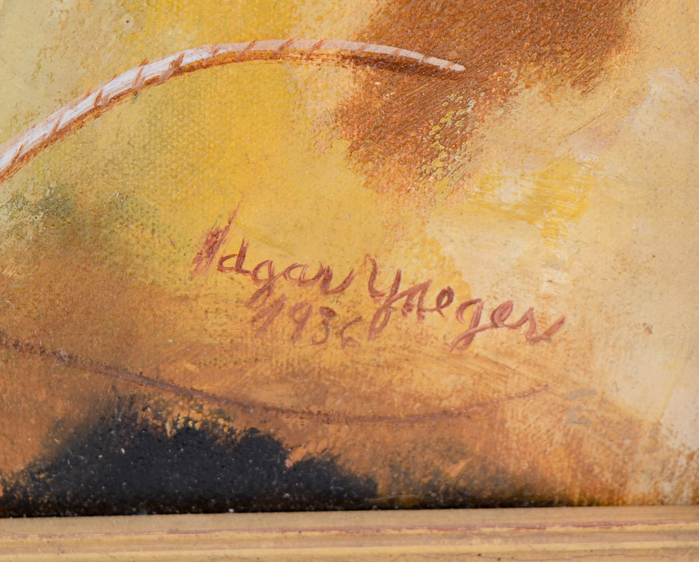 Edgar Yaeger Original 1936 Surrealist Oil on Canvas "Irene"