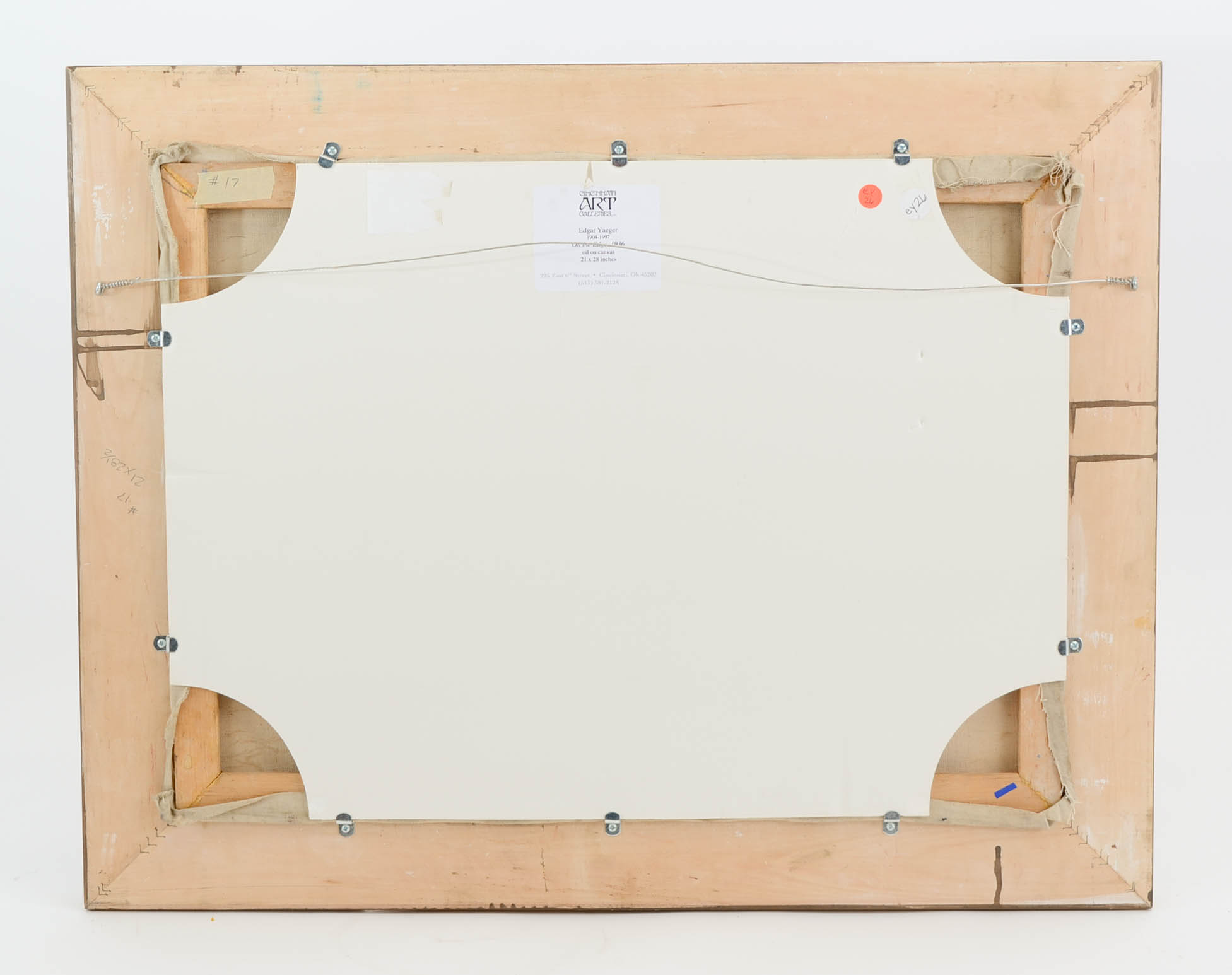 Edgar Yaeger Original 1936 Surrealist Oil on Canvas "Irene"