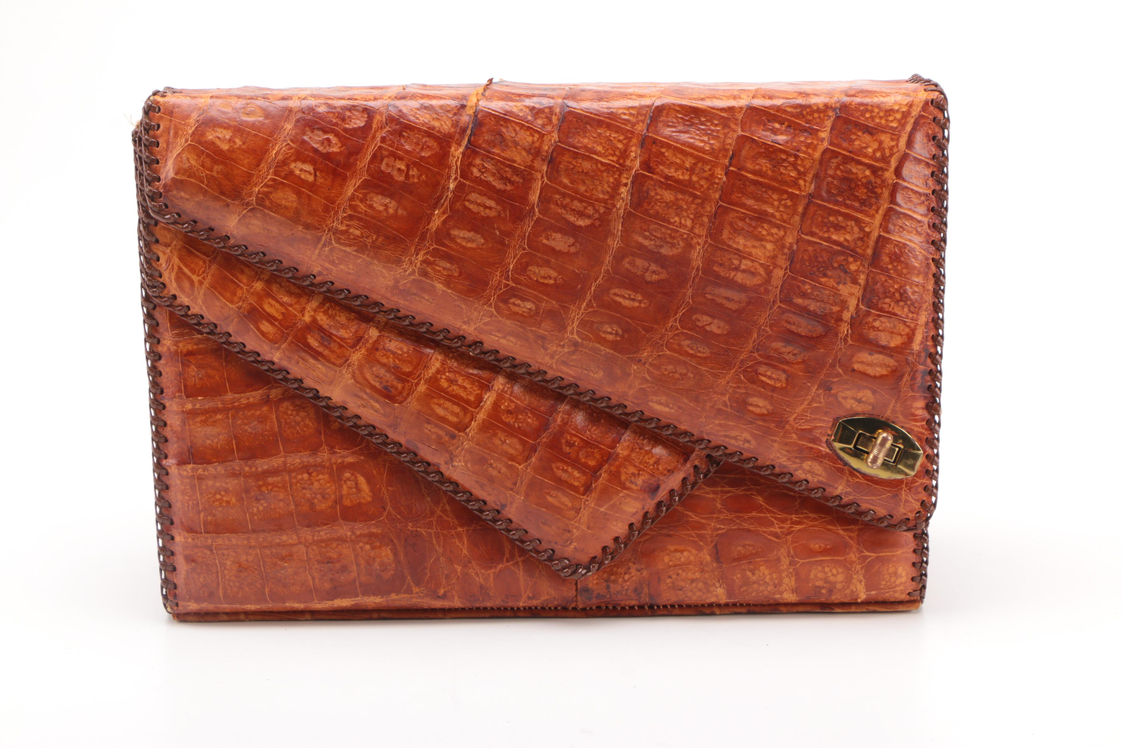 Alligator and Embossed Leather Bags