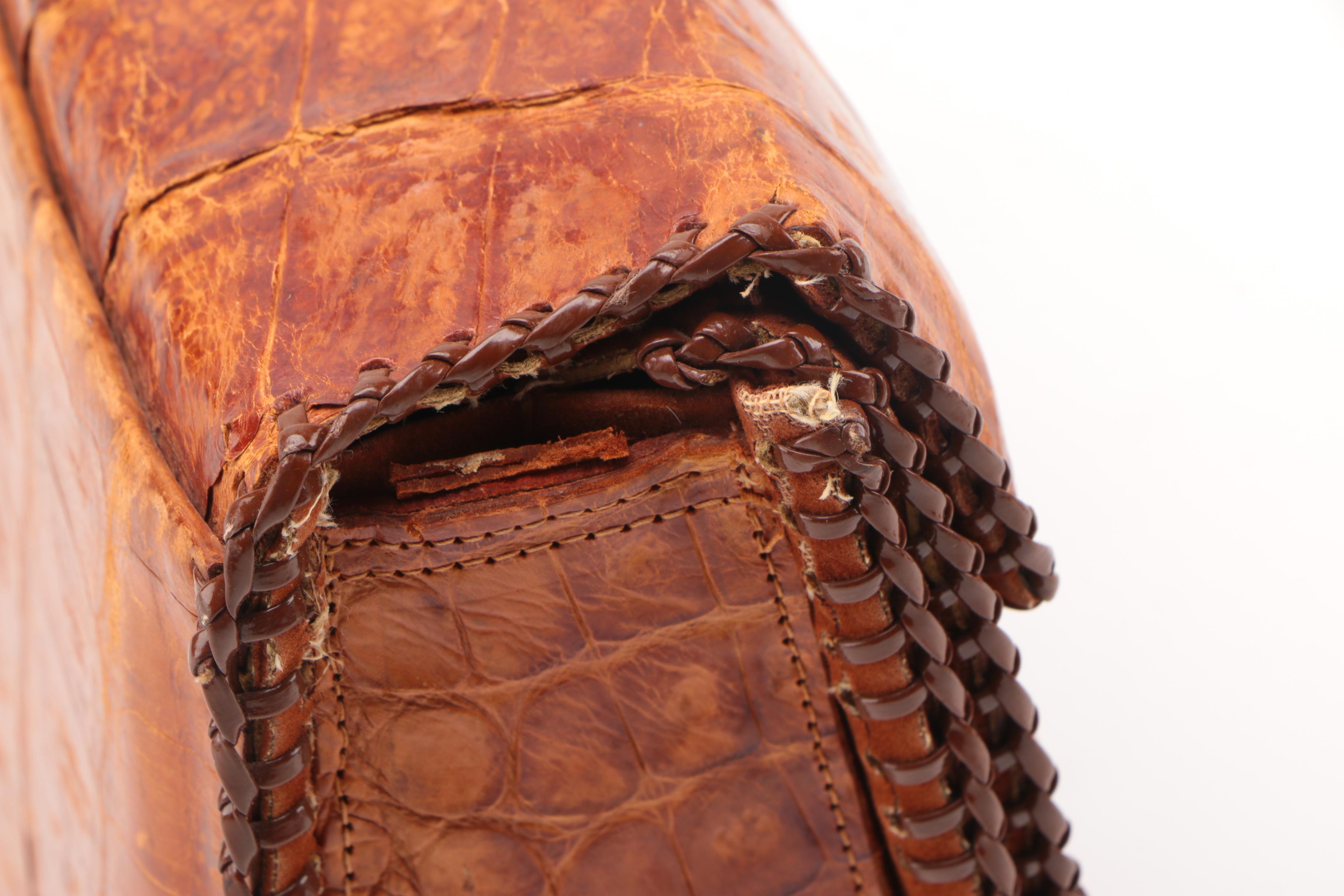 Alligator and Embossed Leather Bags