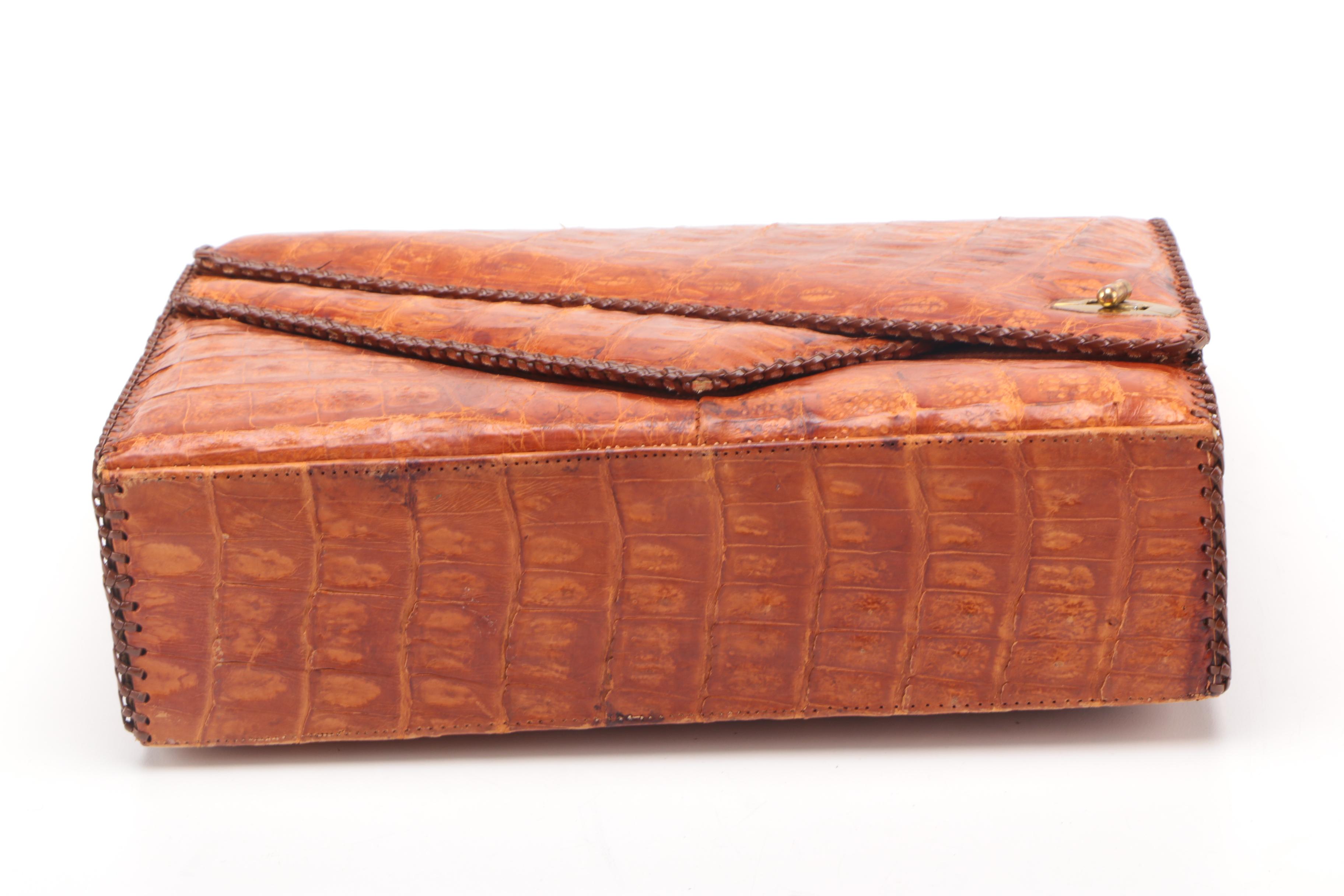 Alligator and Embossed Leather Bags