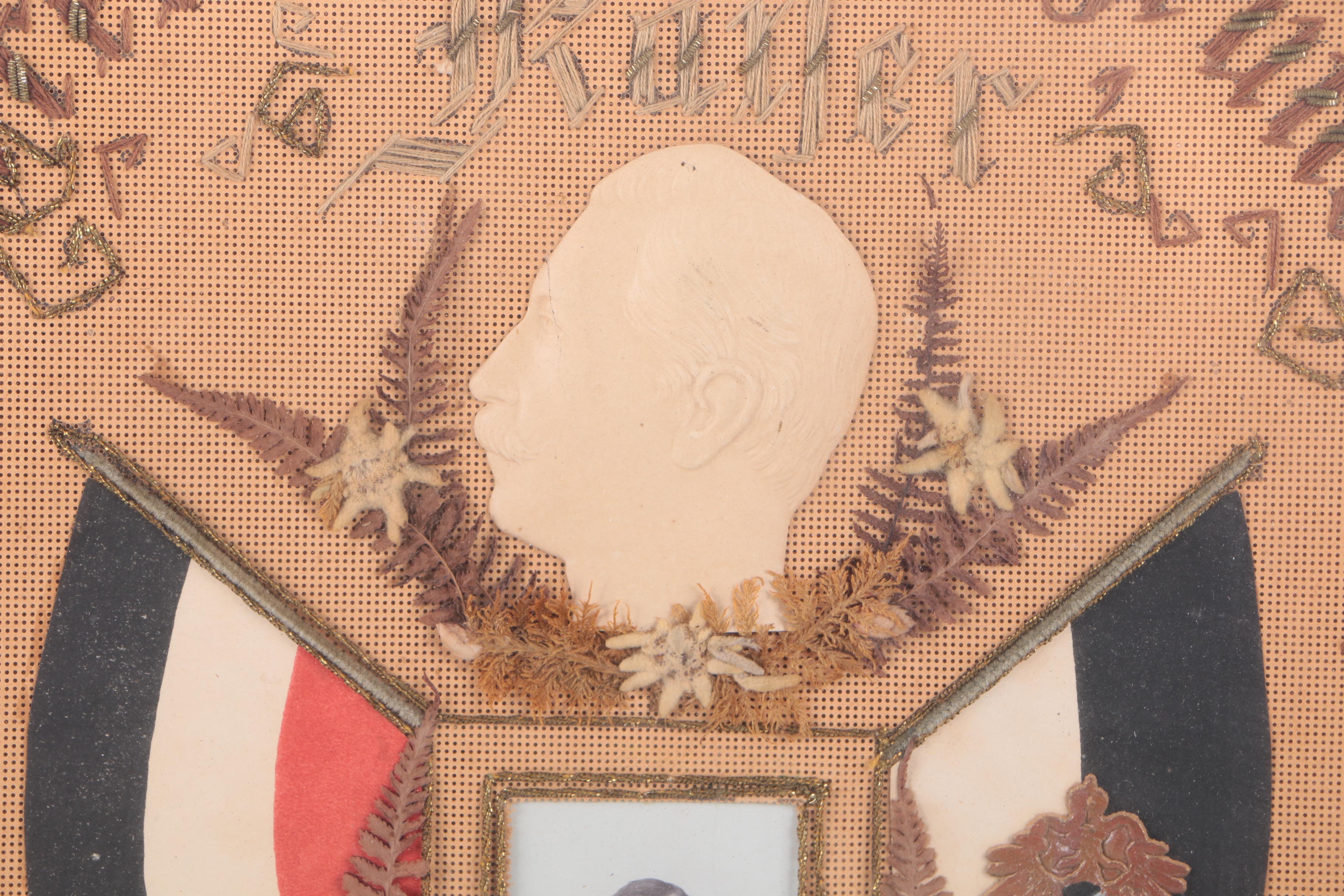 Antique German Language Military Service Shadow Box