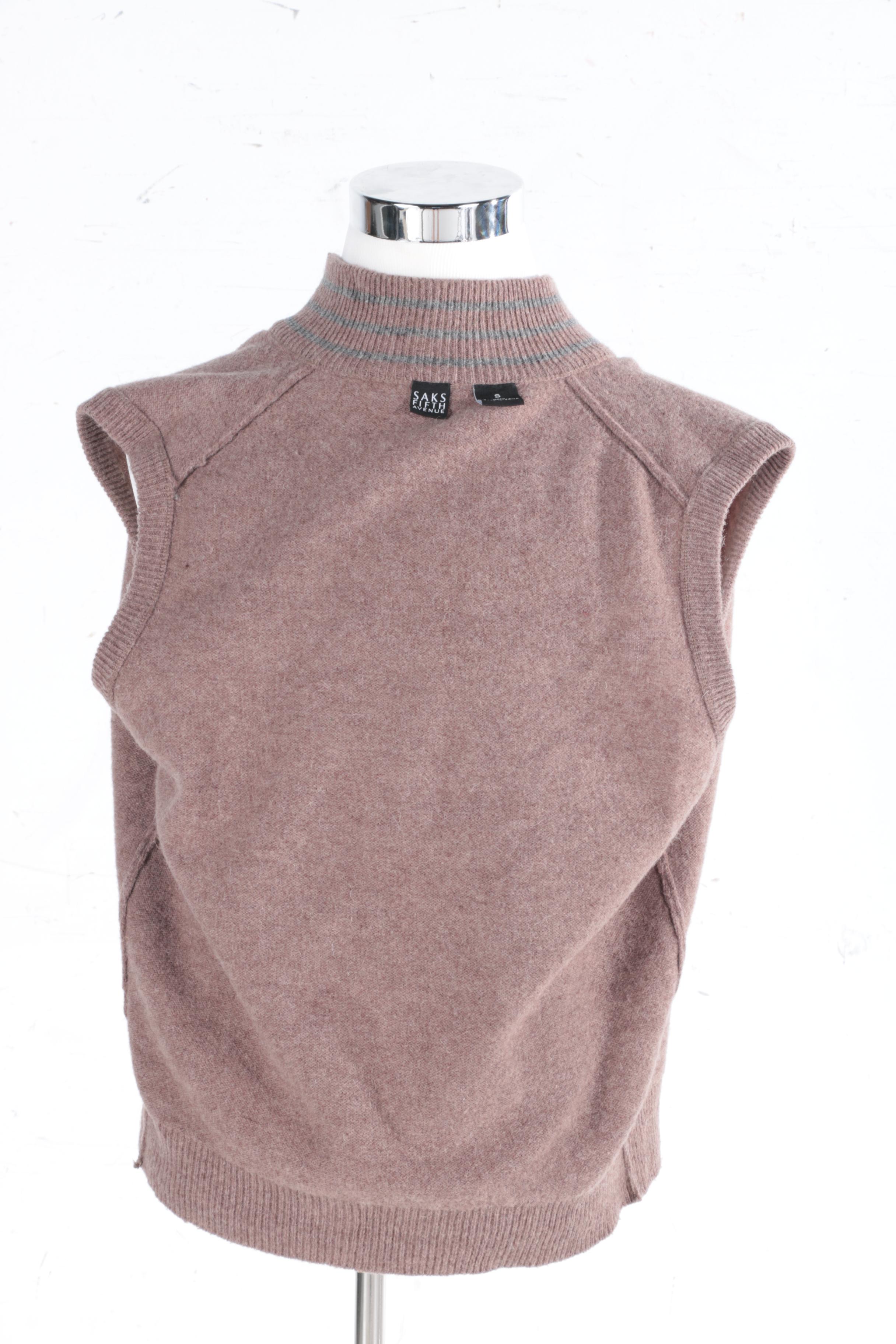 Saks Fifth Avenue Lambswool Vest