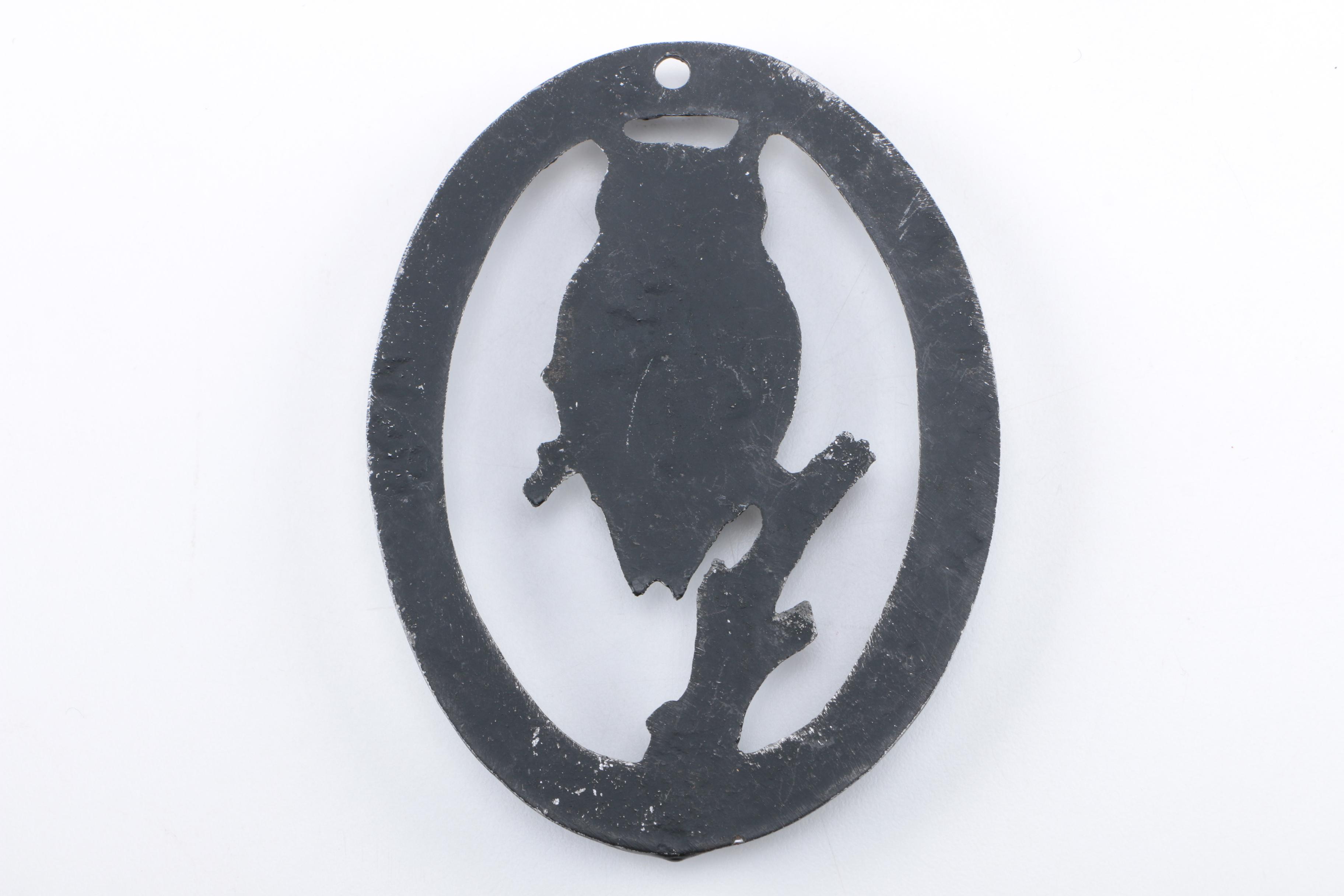 Bird-Themed Decorations Including Copper Nekras Bookend