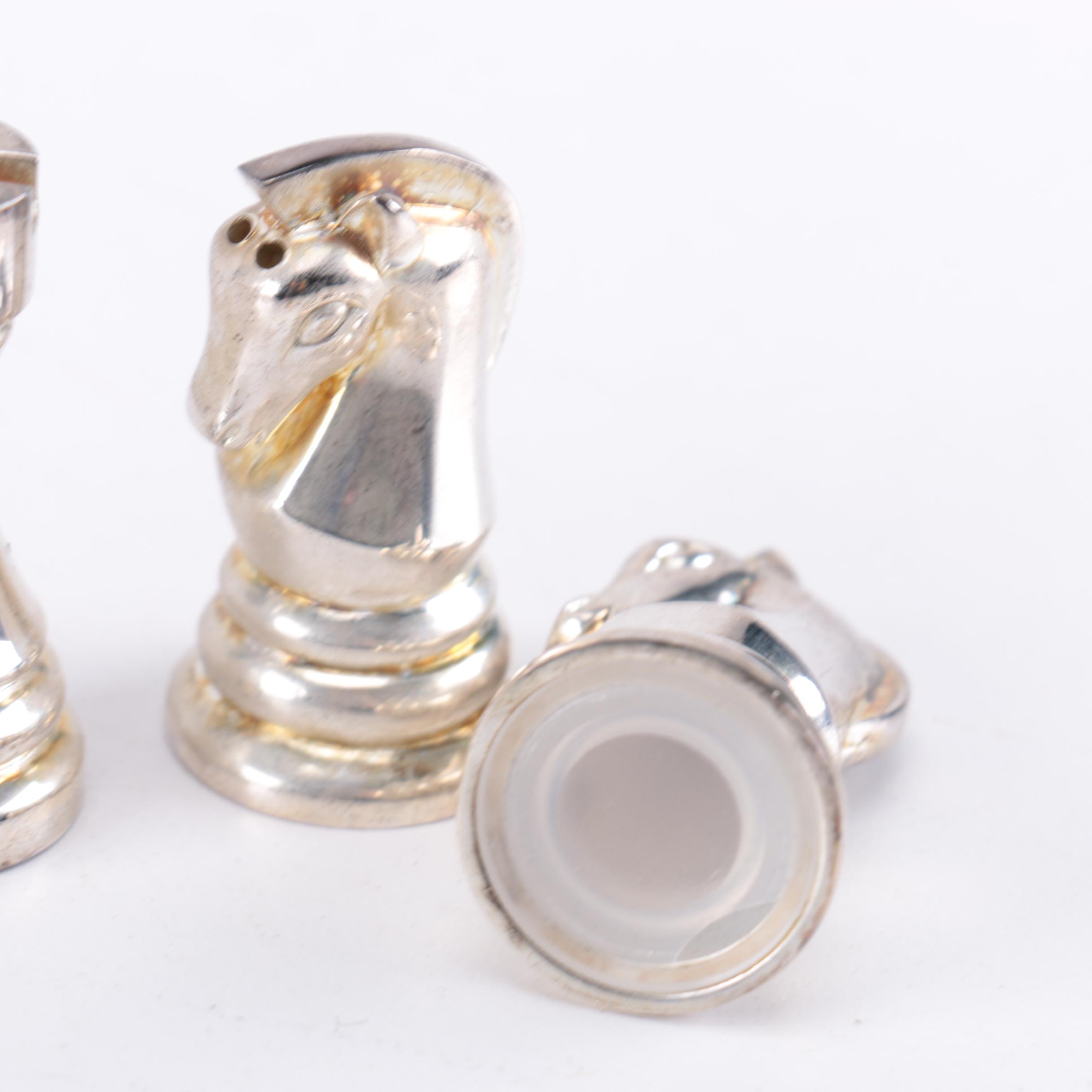 Towle Chess Themed Salt and Pepper Shakers
