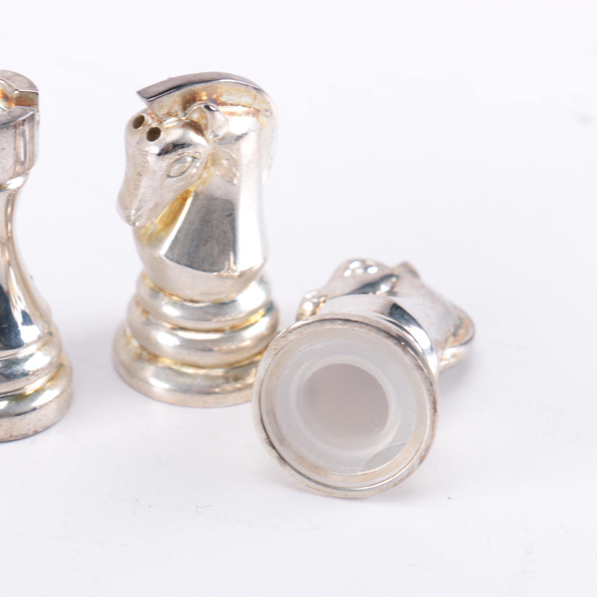 Towle Chess Themed Salt and Pepper Shakers