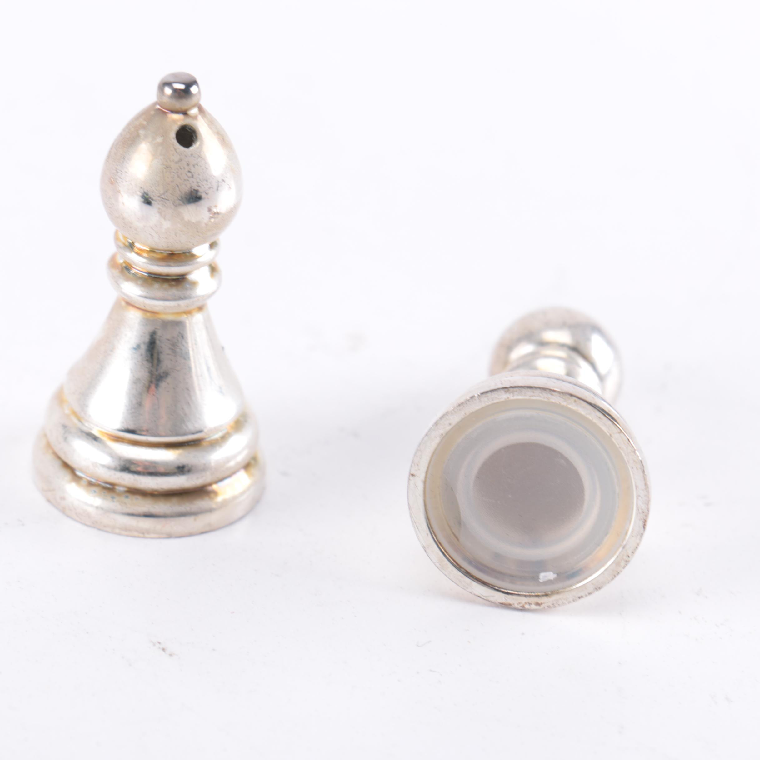 Towle Chess Themed Salt and Pepper Shakers
