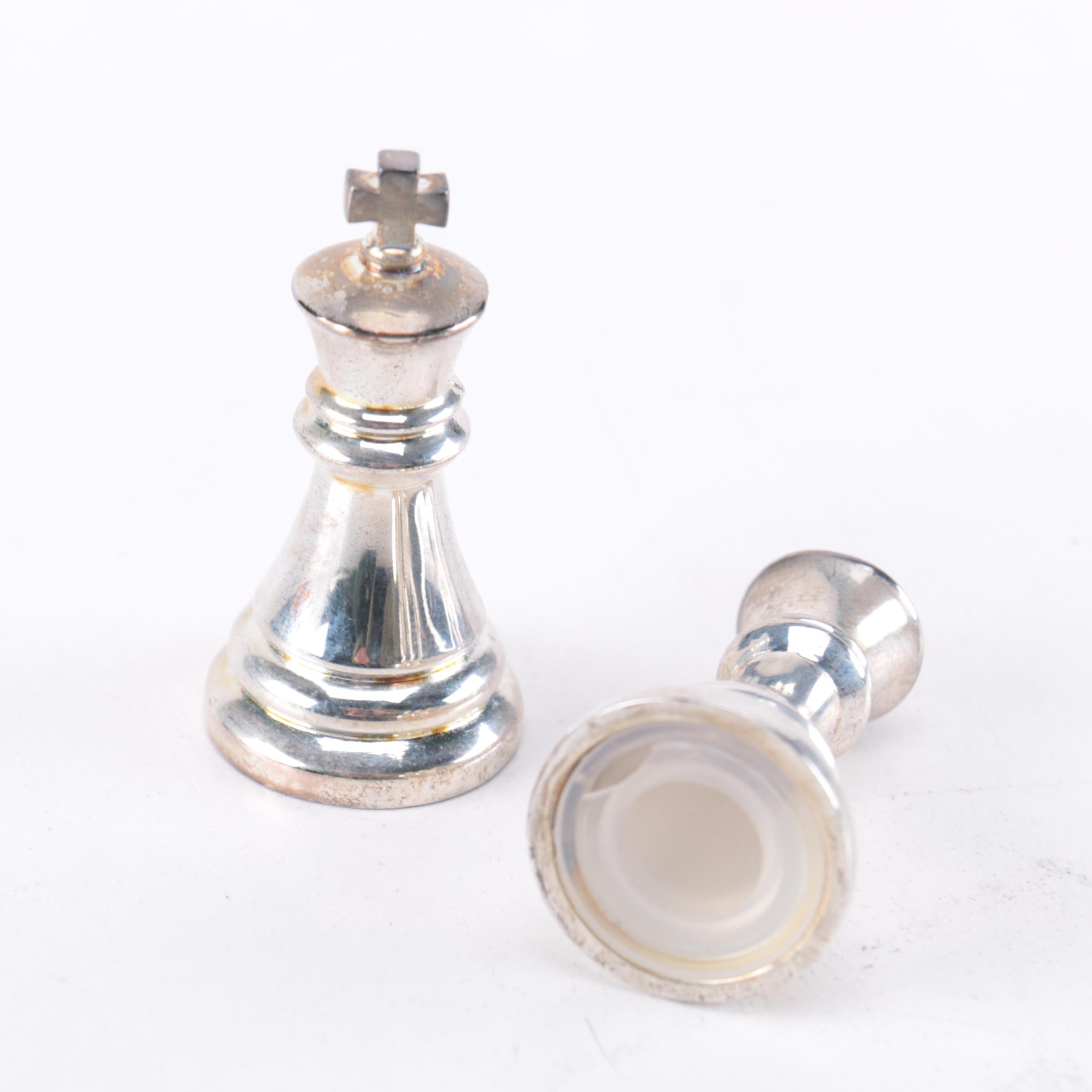 Towle Chess Themed Salt and Pepper Shakers