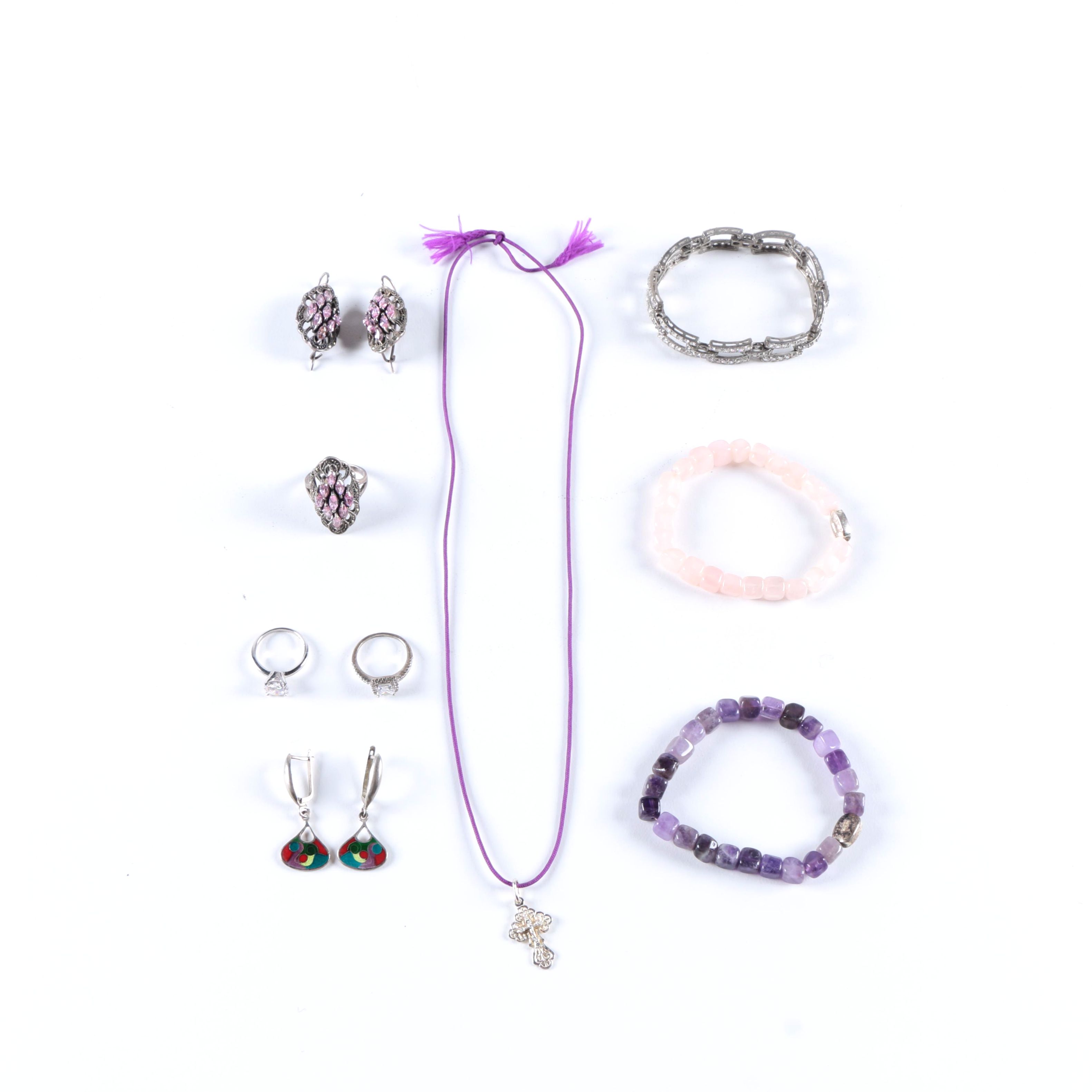 Assortment of Sterling Silver Jewelry