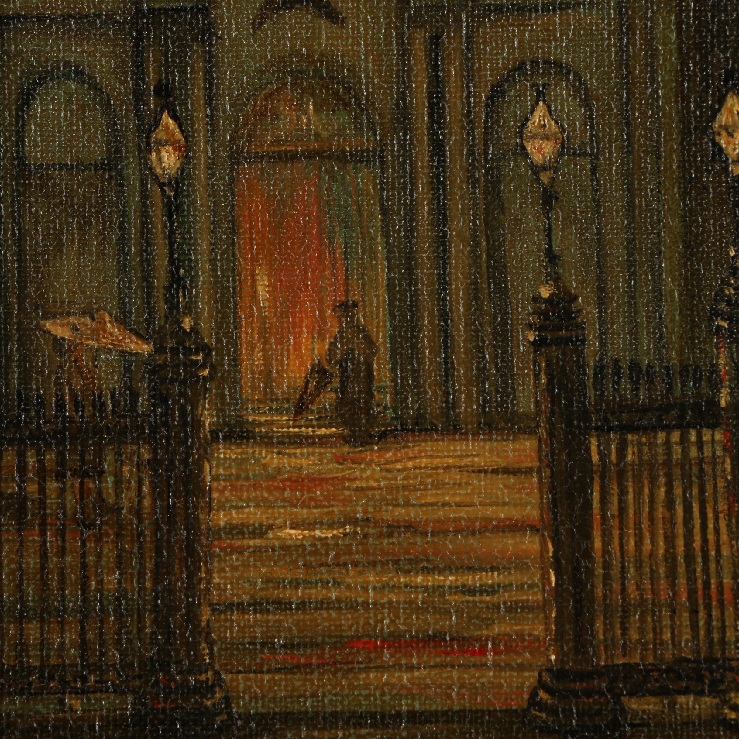 Oil on Canvas Painting of St. Louis Cathedral in New Orleans