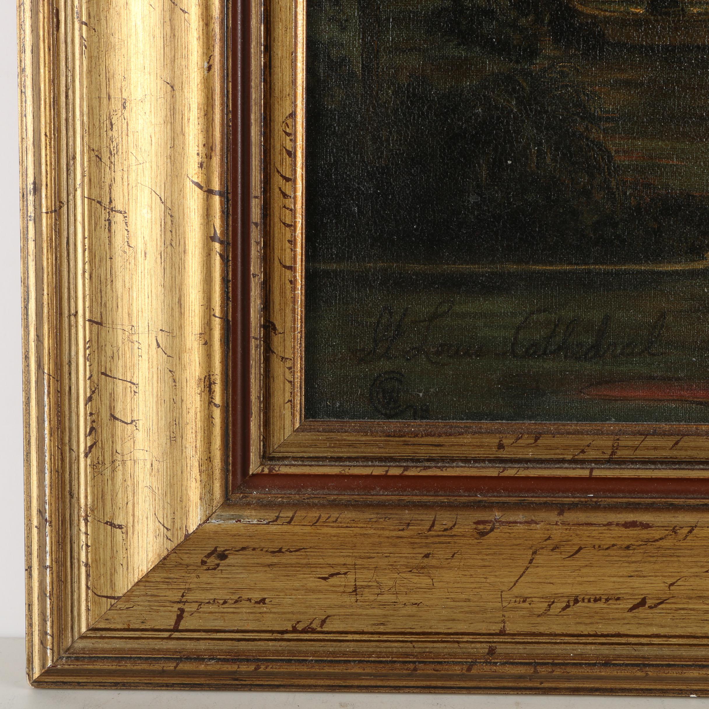 Oil on Canvas Painting of St. Louis Cathedral in New Orleans