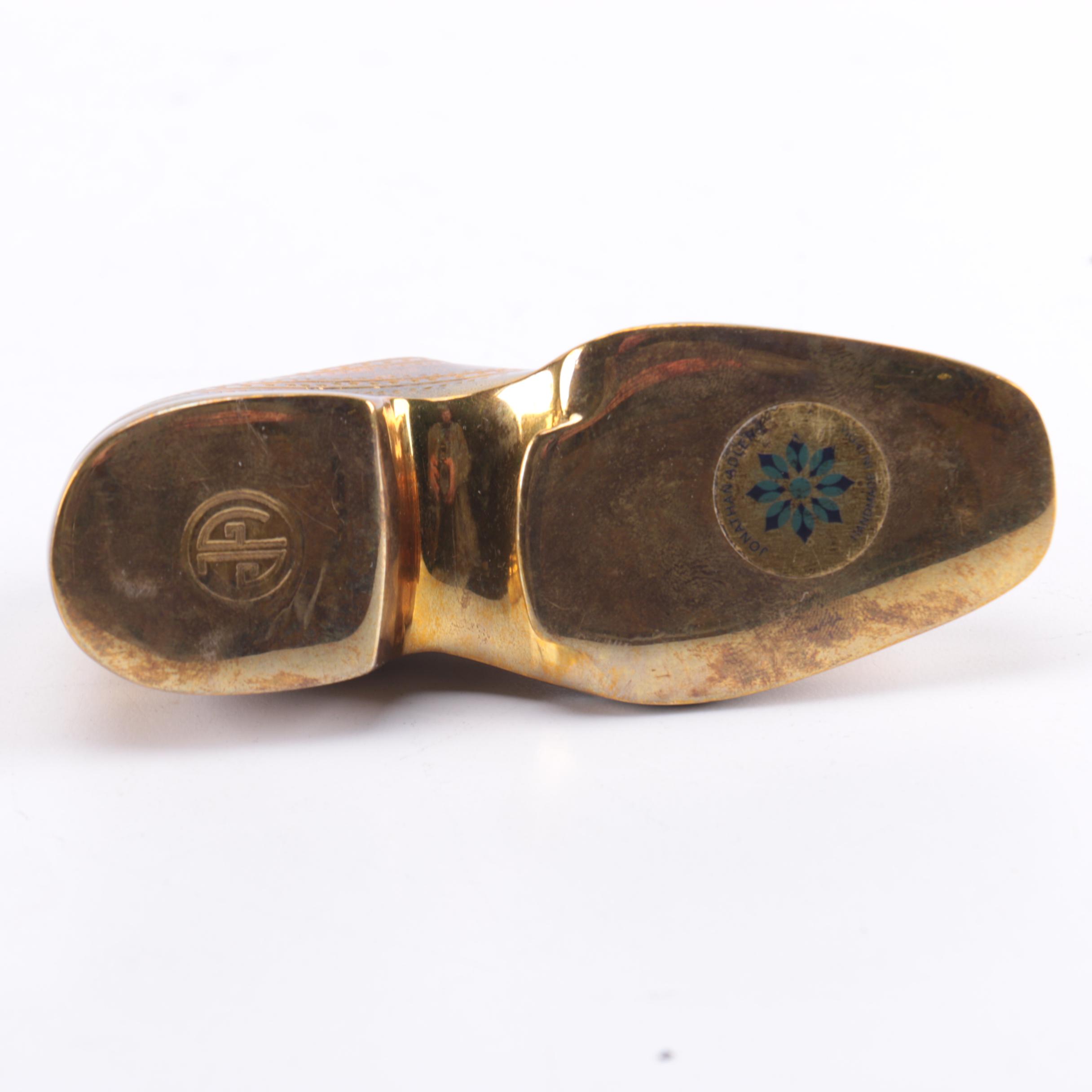 Jonathan Adler Brass Brogue Shoe Bottle Openers