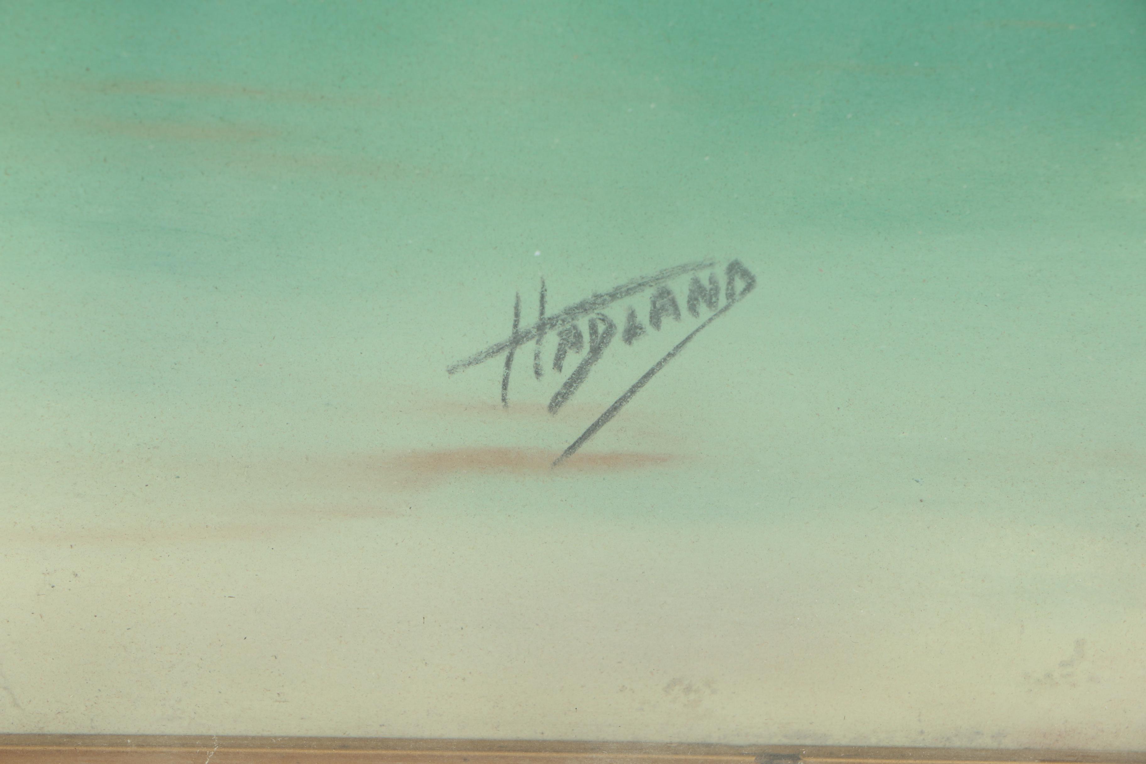 George Hadland Pastel Drawing of Still Life featuring Fruit