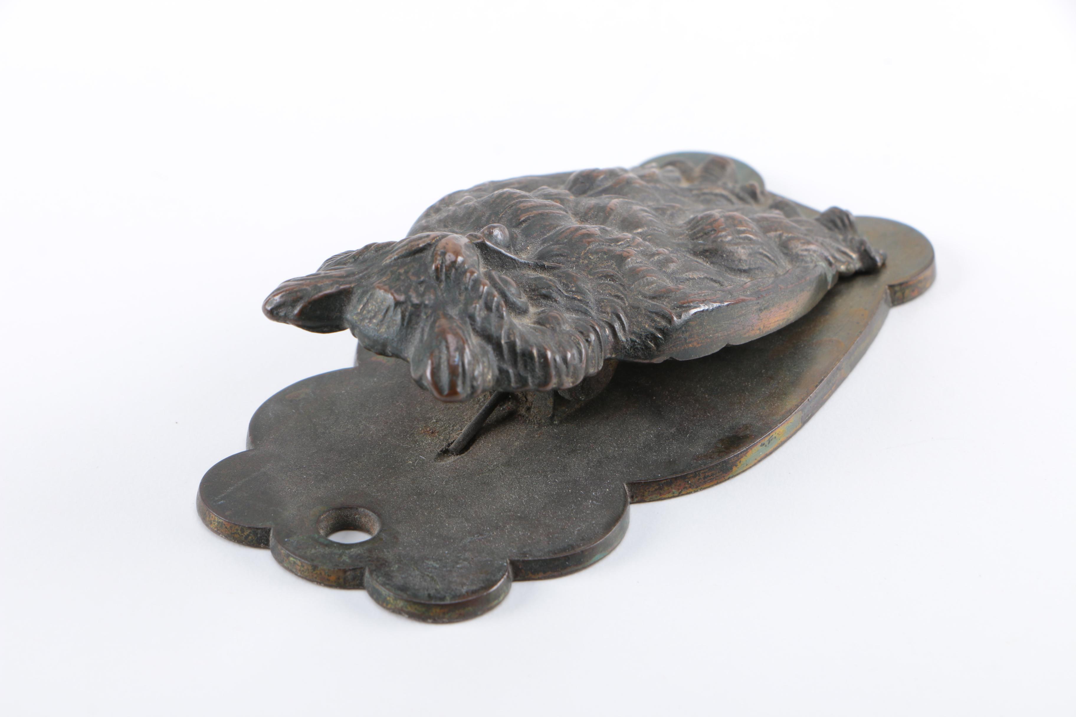 Antique Victorian Cast Metal Owl Clip