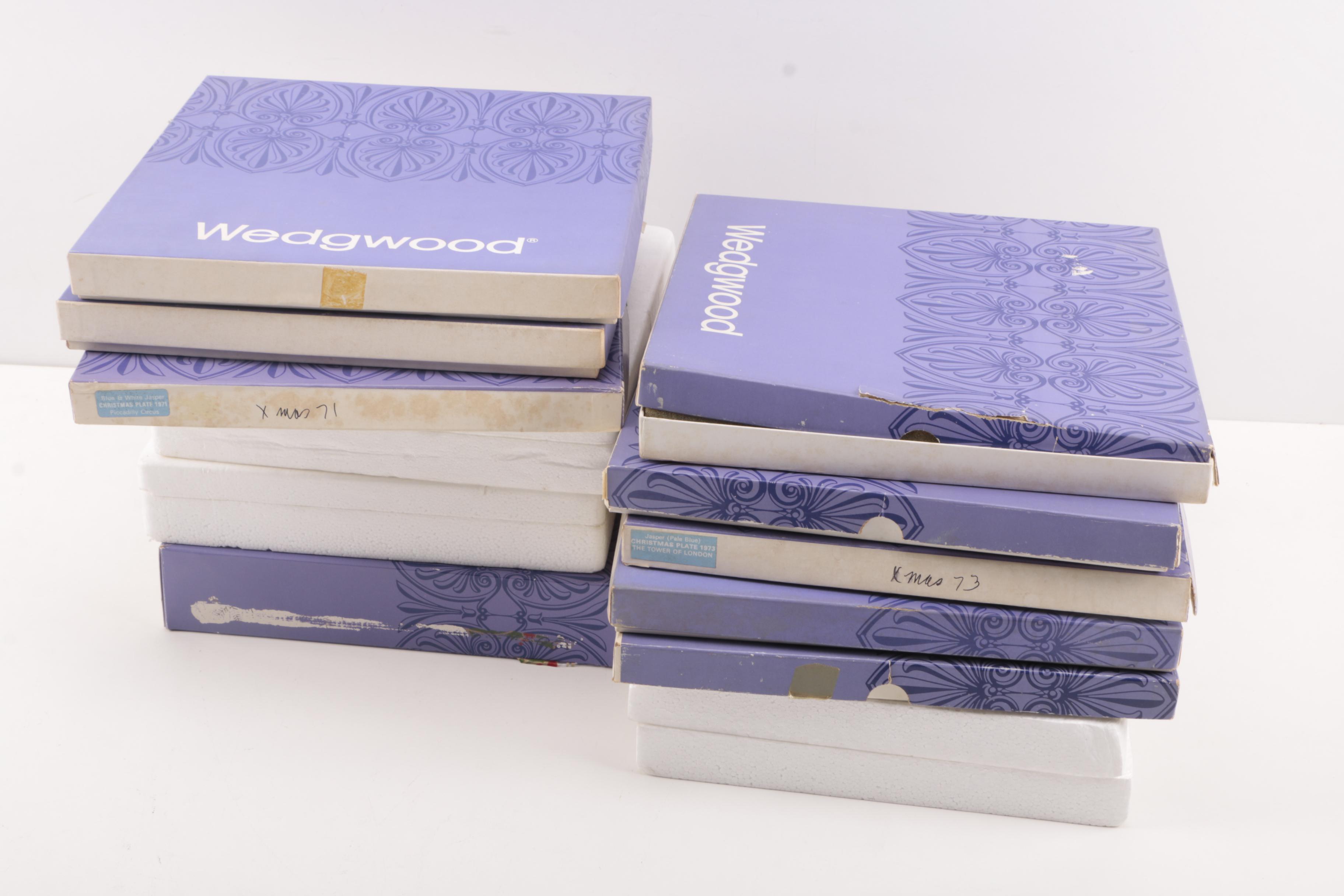 Twelve Wedgwood Christmas Plates