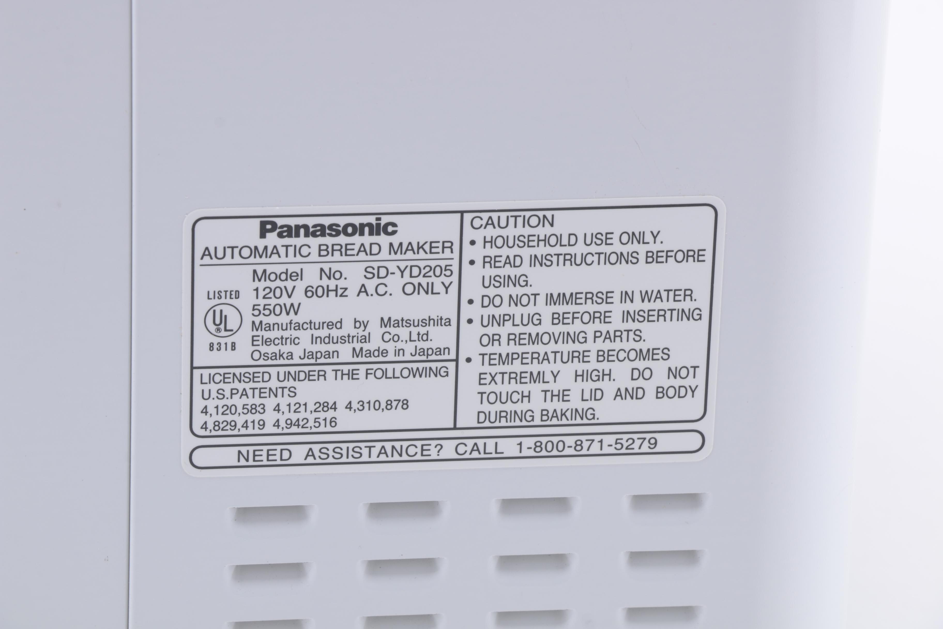 Panasonic Bread Maker