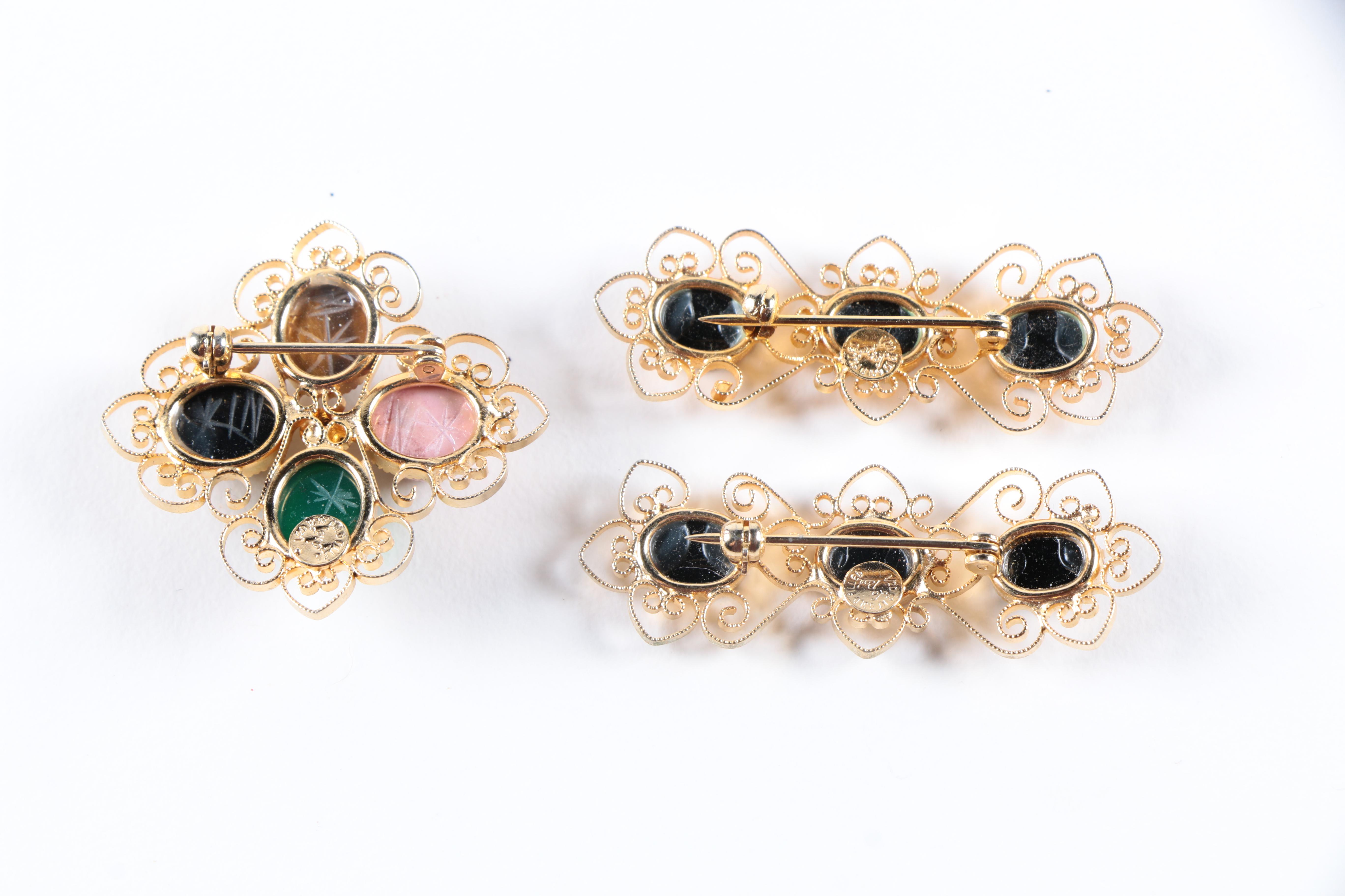 Vintage Costume Jewelry Including Gold Filled Pieces