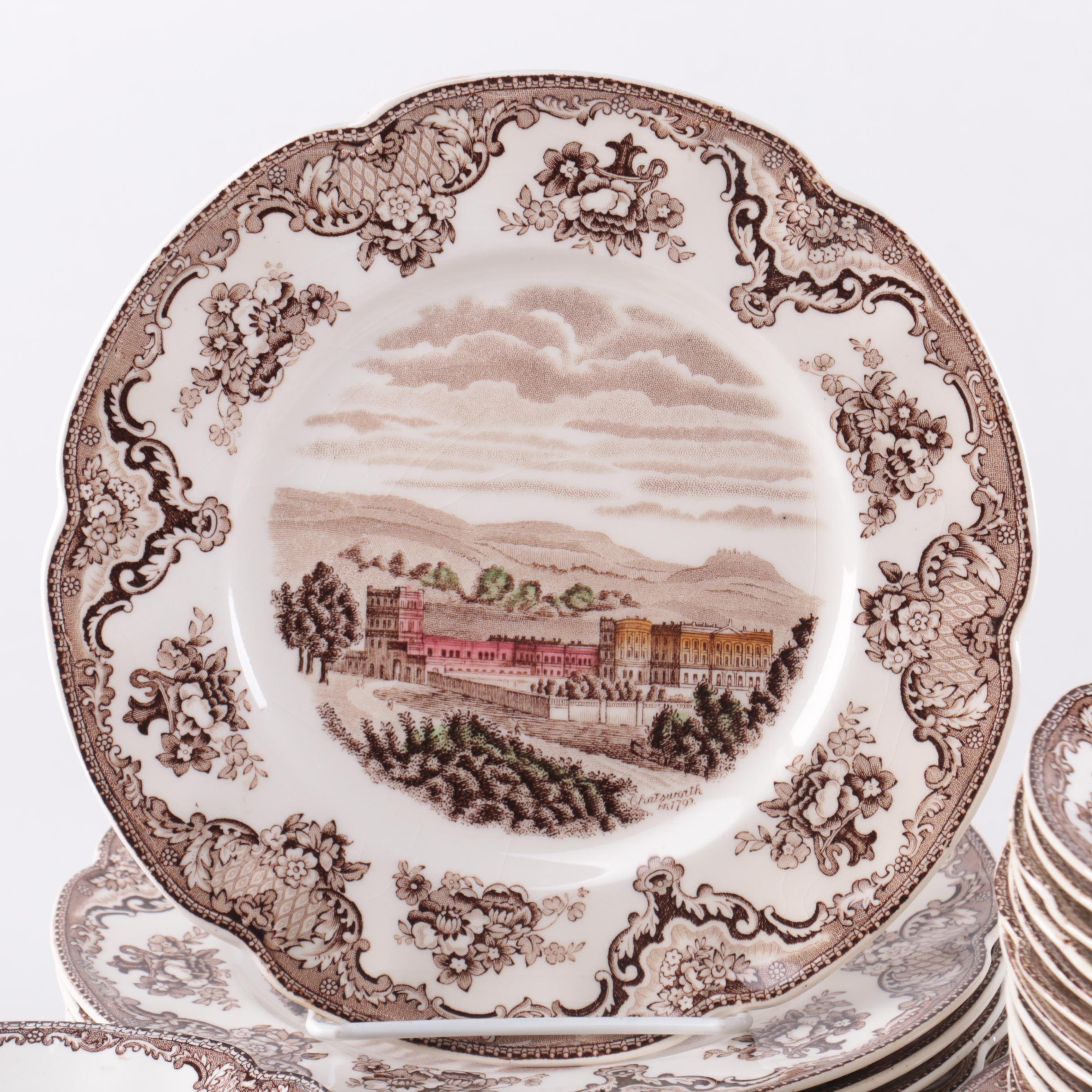 Johnson Bros "Old Britain Castles" Porcelain Tableware Set