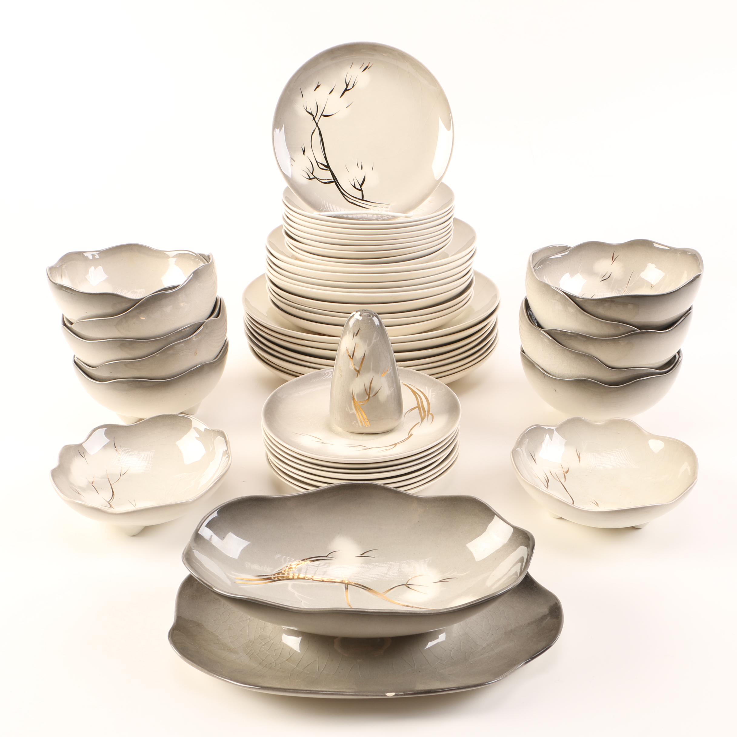 Sascha Brastoff Smoketree Ceramic Tableware Set