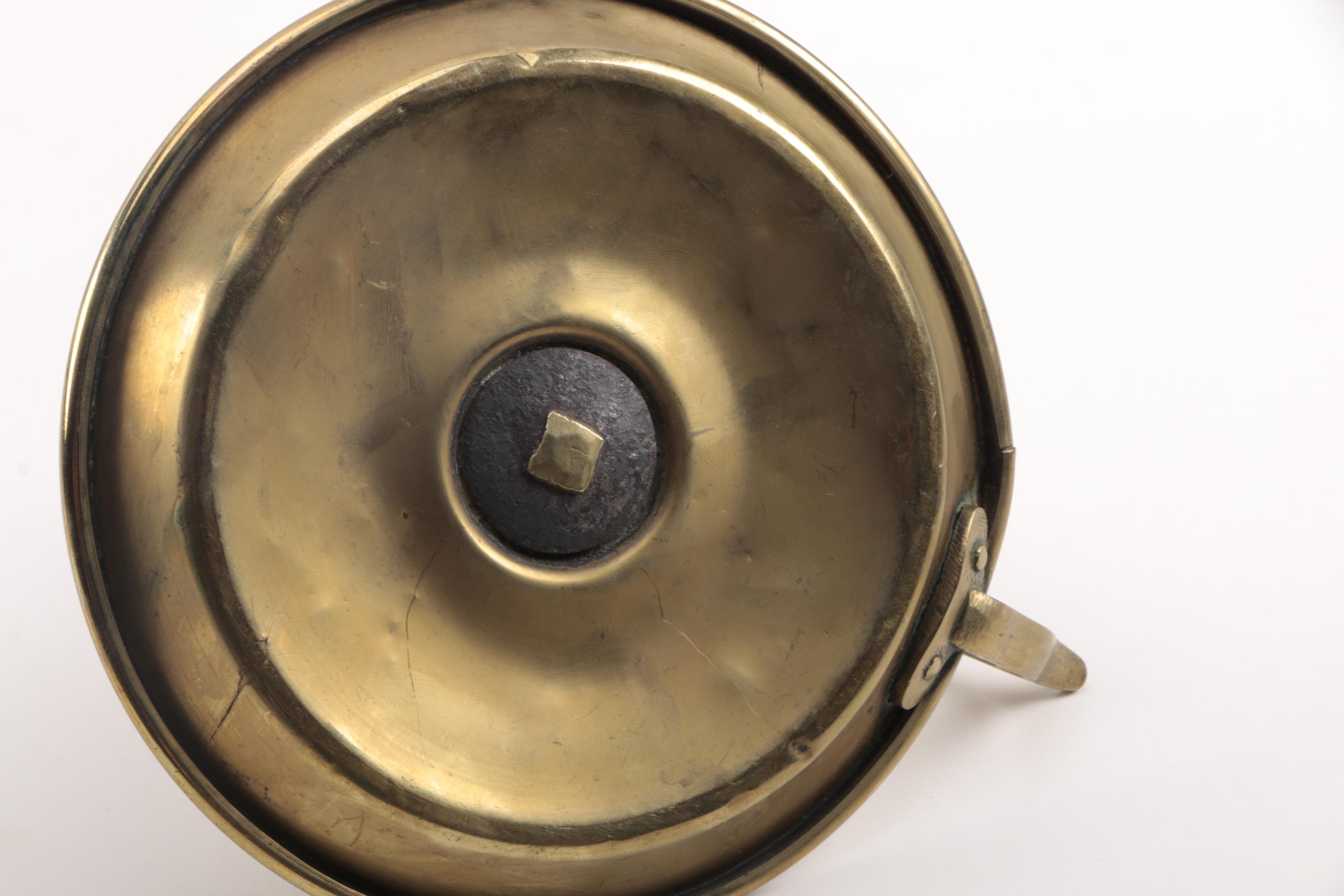 Antique Brass Candlesticks Including Push-Ups