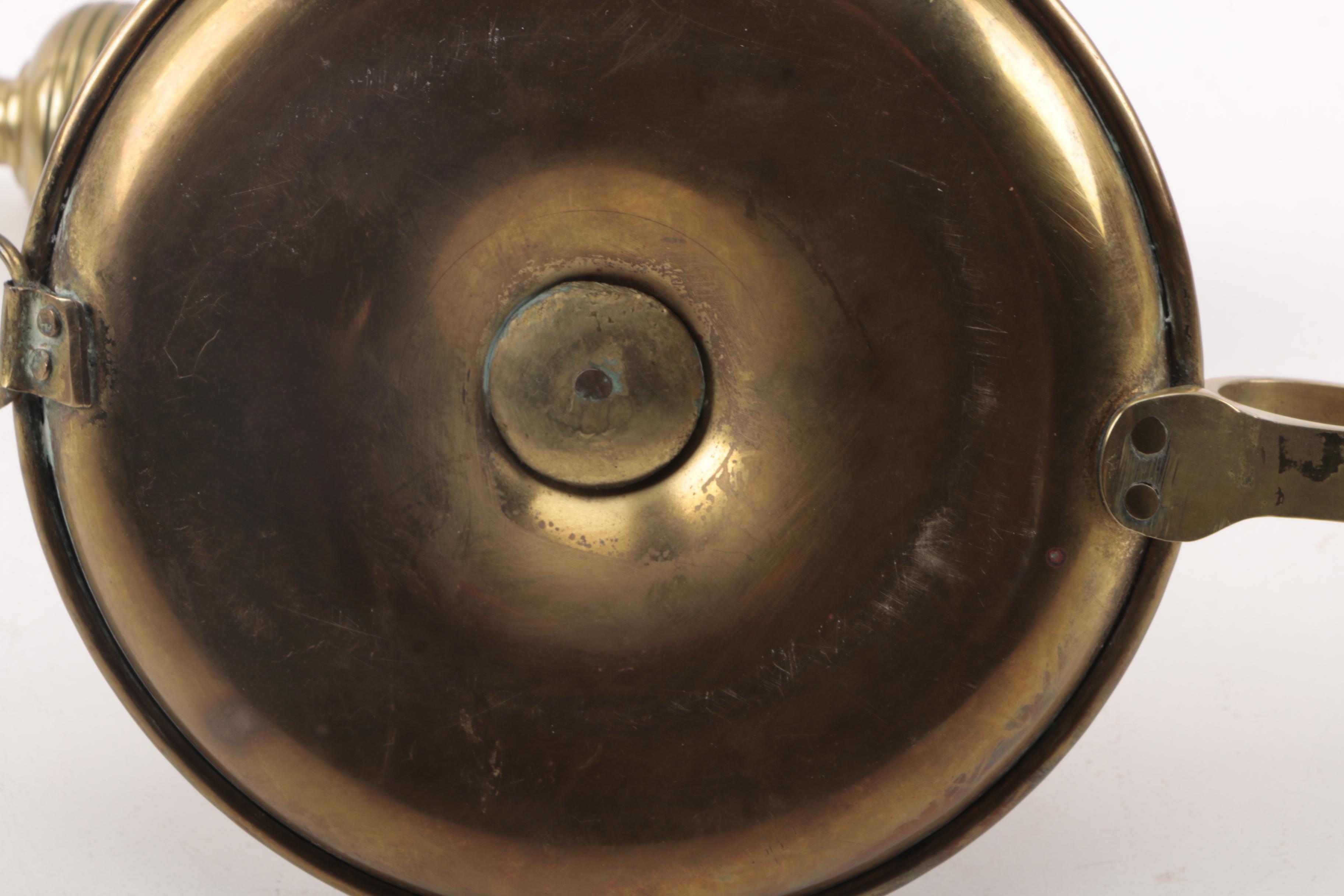 Antique Brass Candlesticks Including Push-Ups