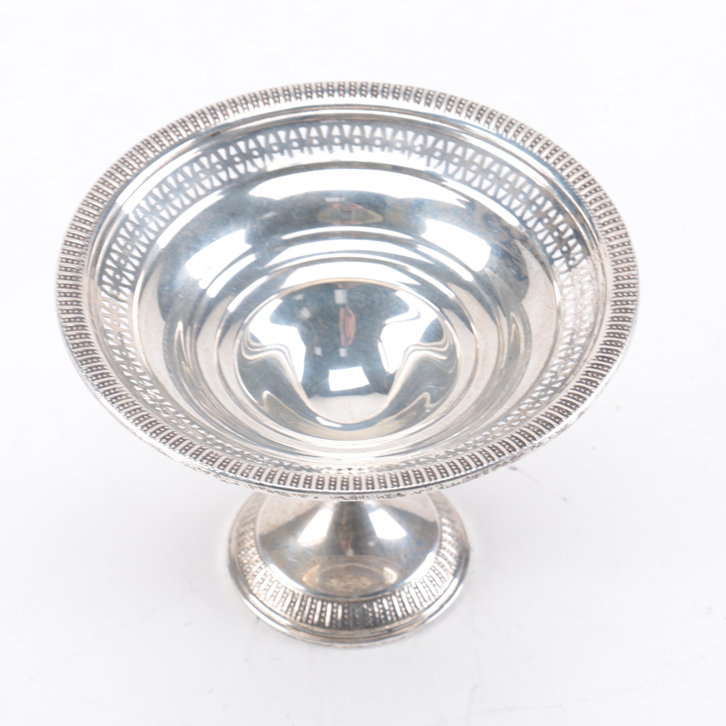 Atkins Sterling Silver Compote With Weighted Base
