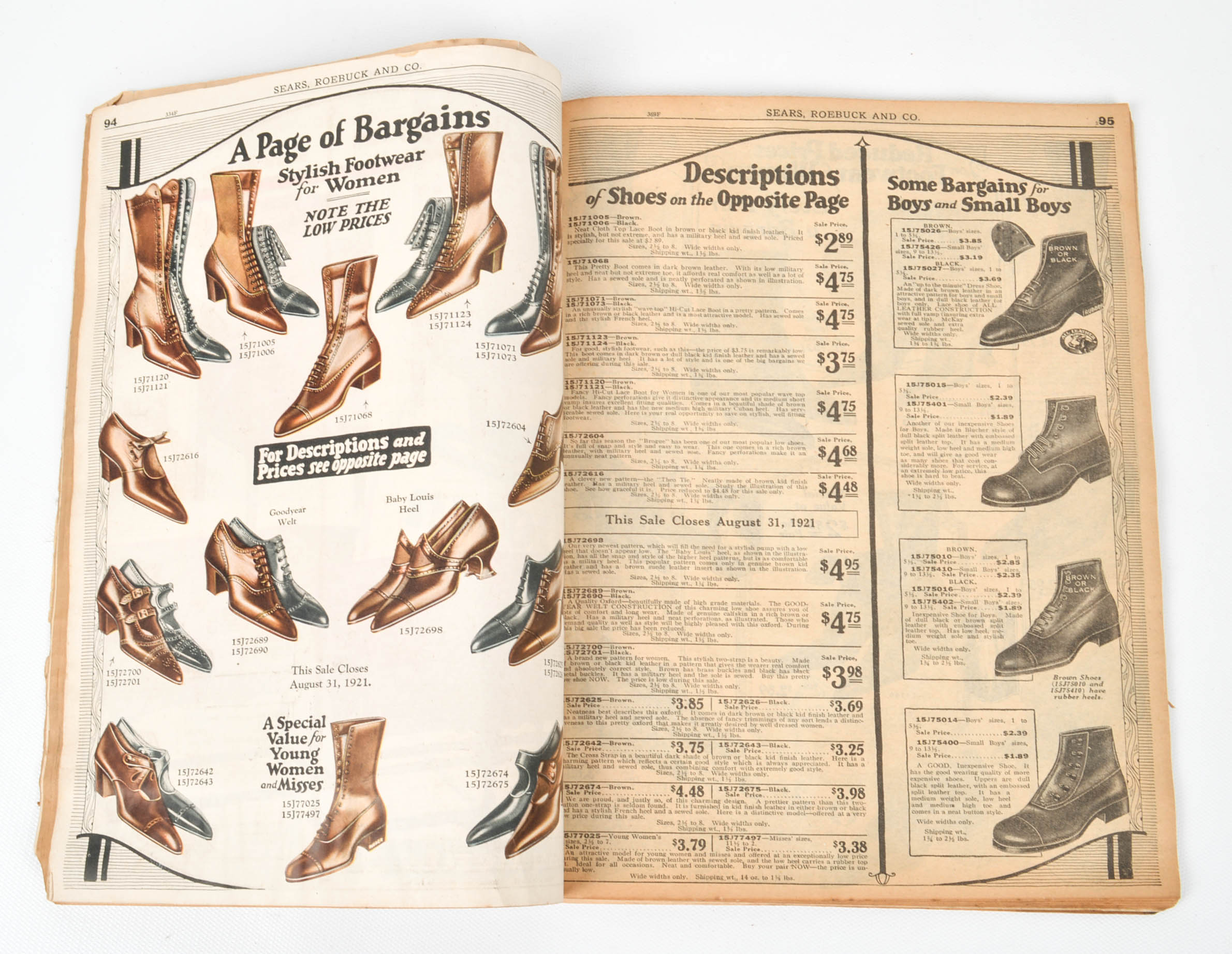 1921 Sears, Roebuck and Company Catalog