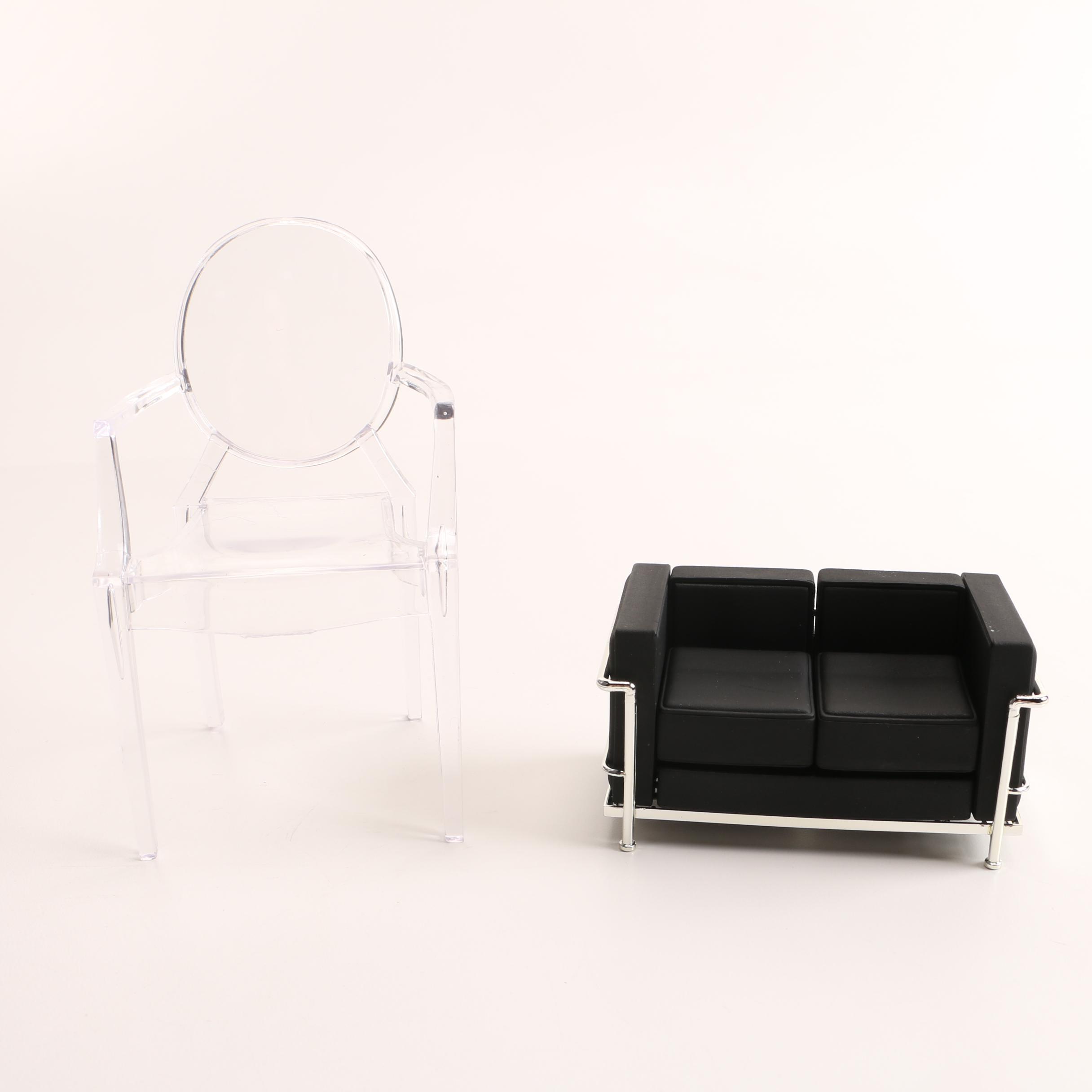 Mid Century Modern Miniature Designer Chairs