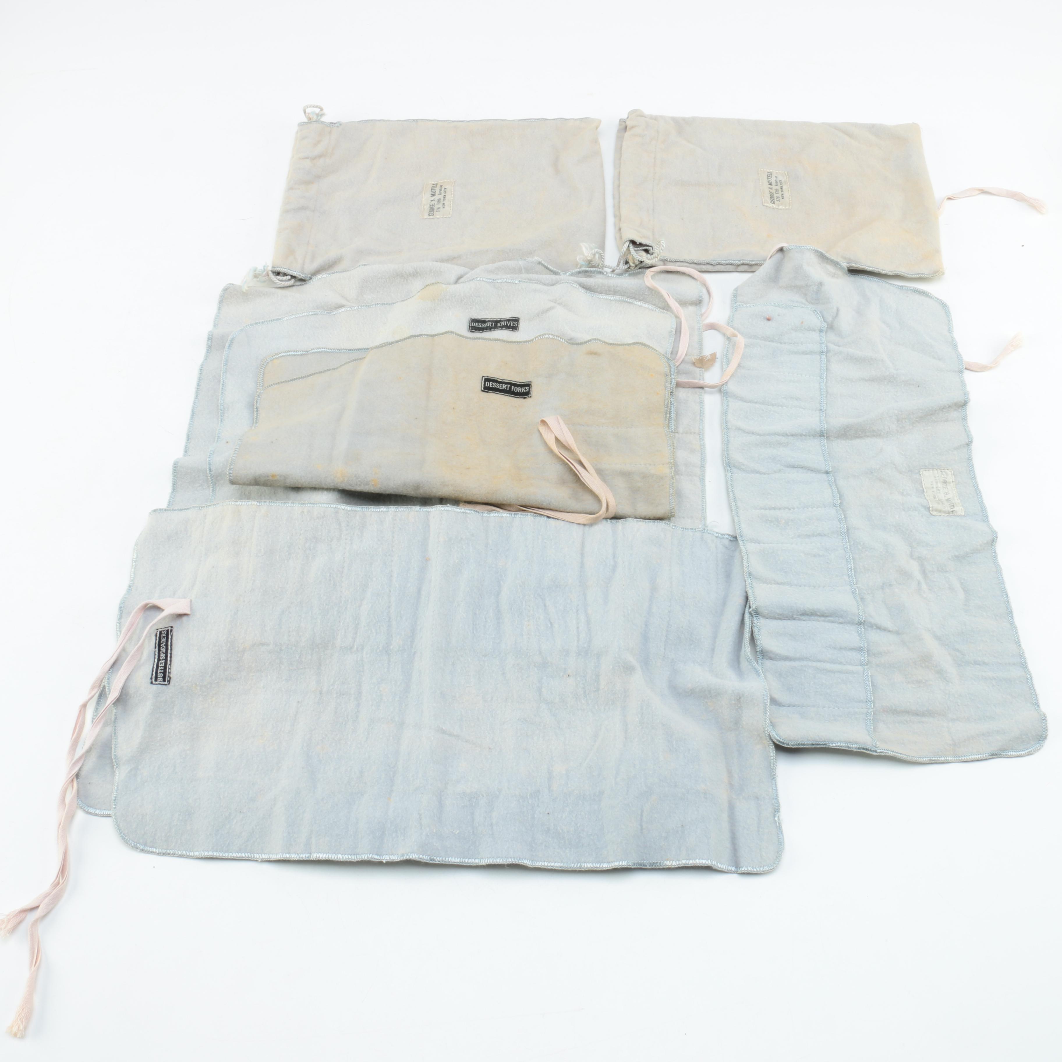 Gorham Monogrammed Sterling Flatware for Six in the "Antique" Pattern