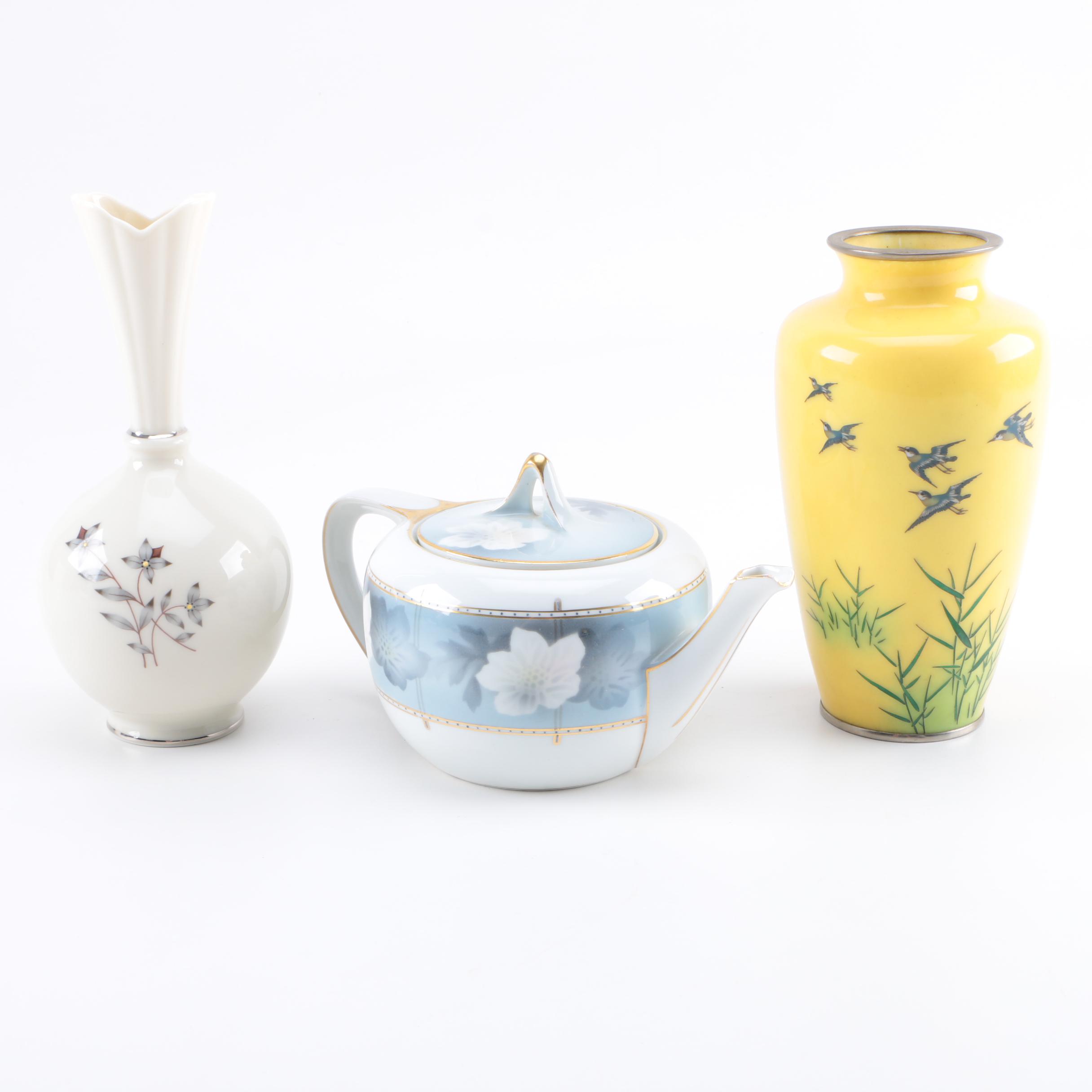 Two Vases and a Teapot