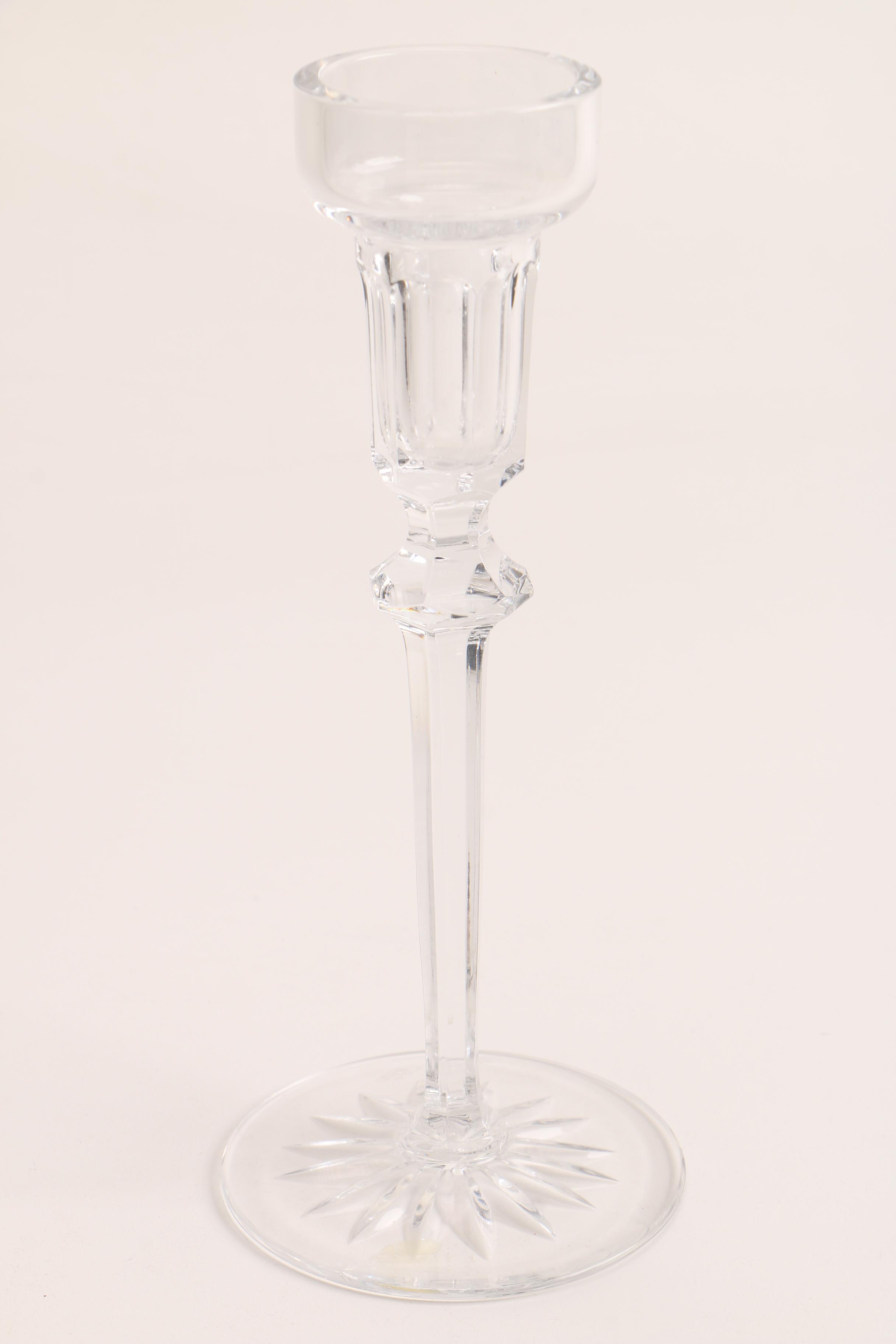 Rogaska and Waterford Crystal Candlesticks