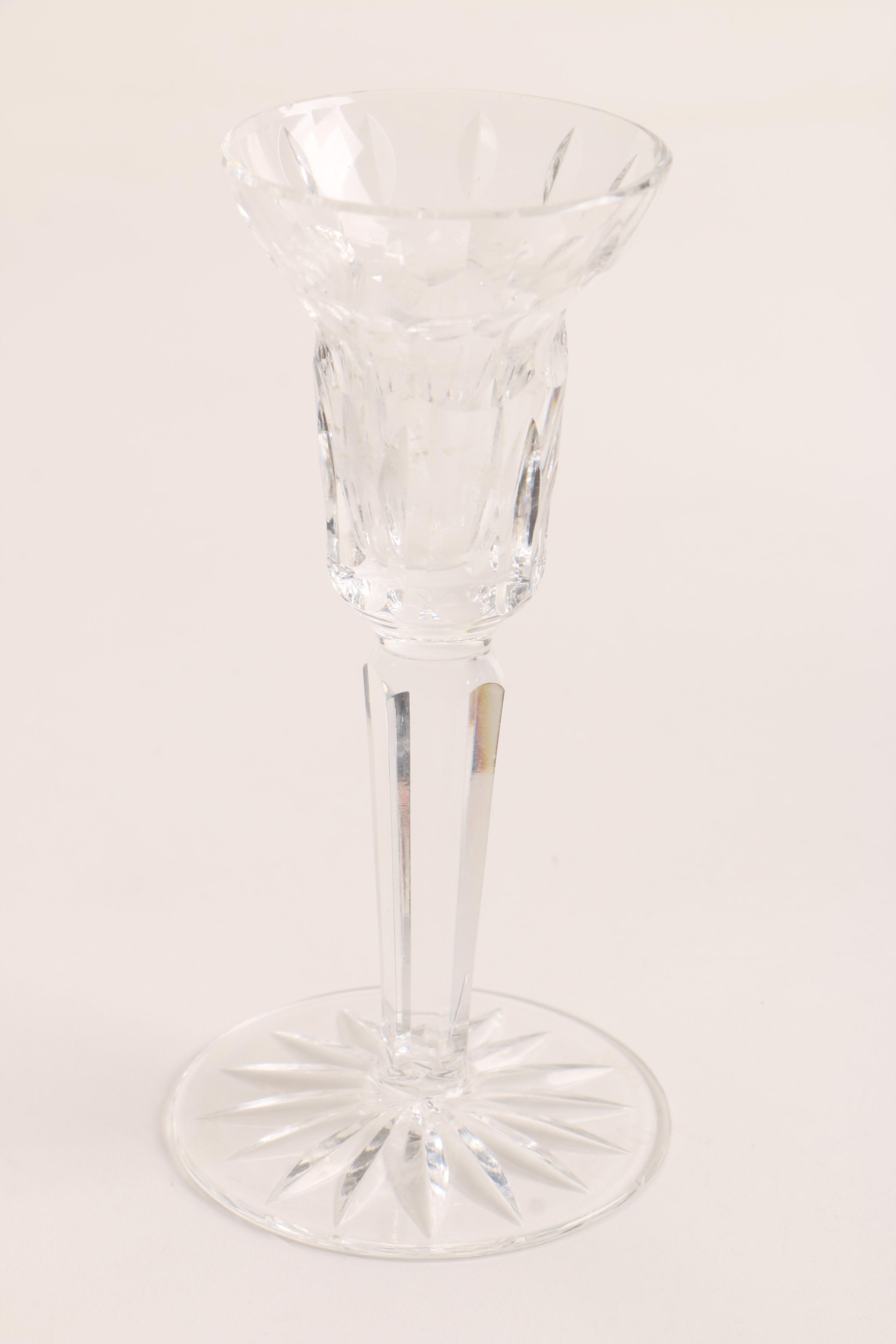 Rogaska and Waterford Crystal Candlesticks