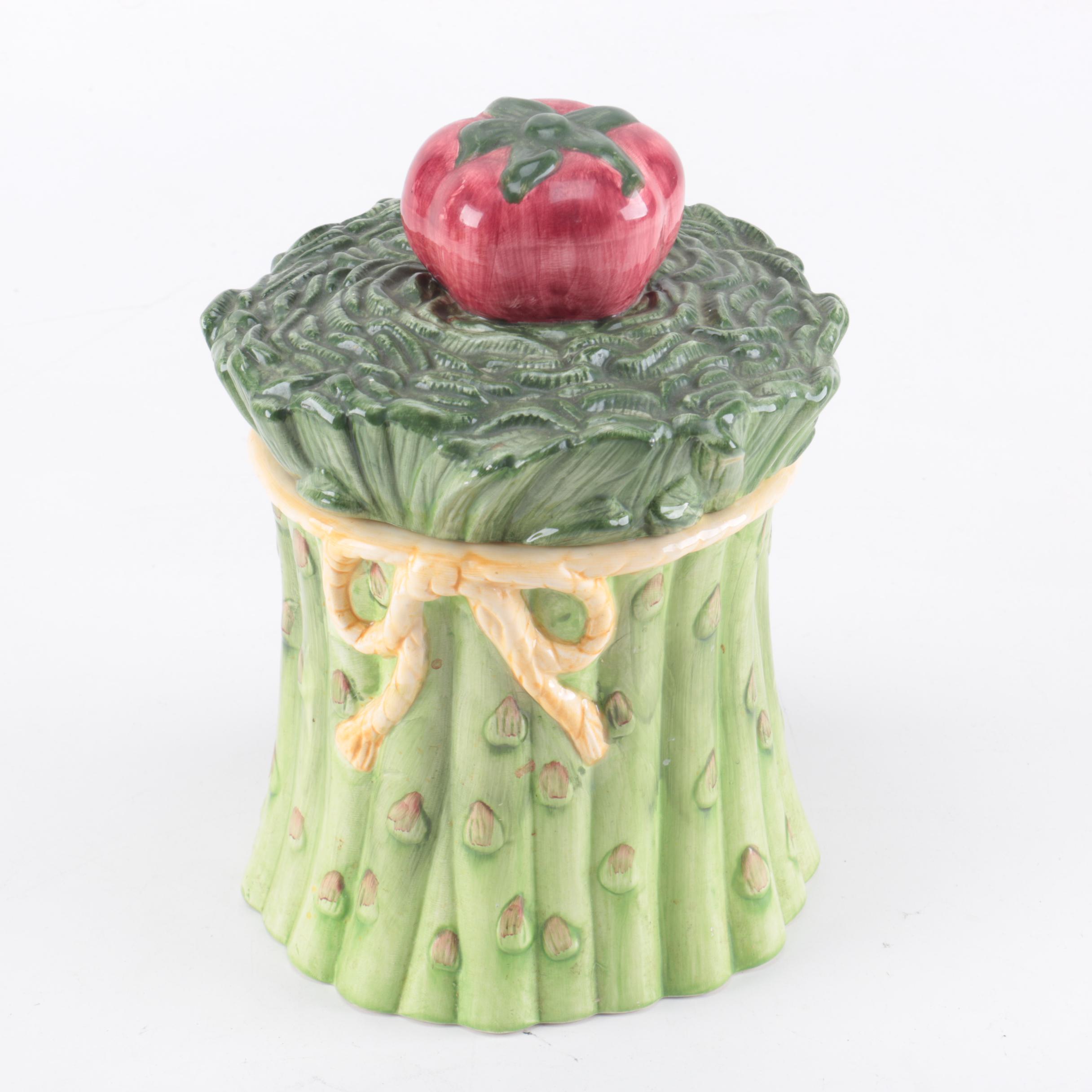 Set of Ceramic Vegetable Canisters
