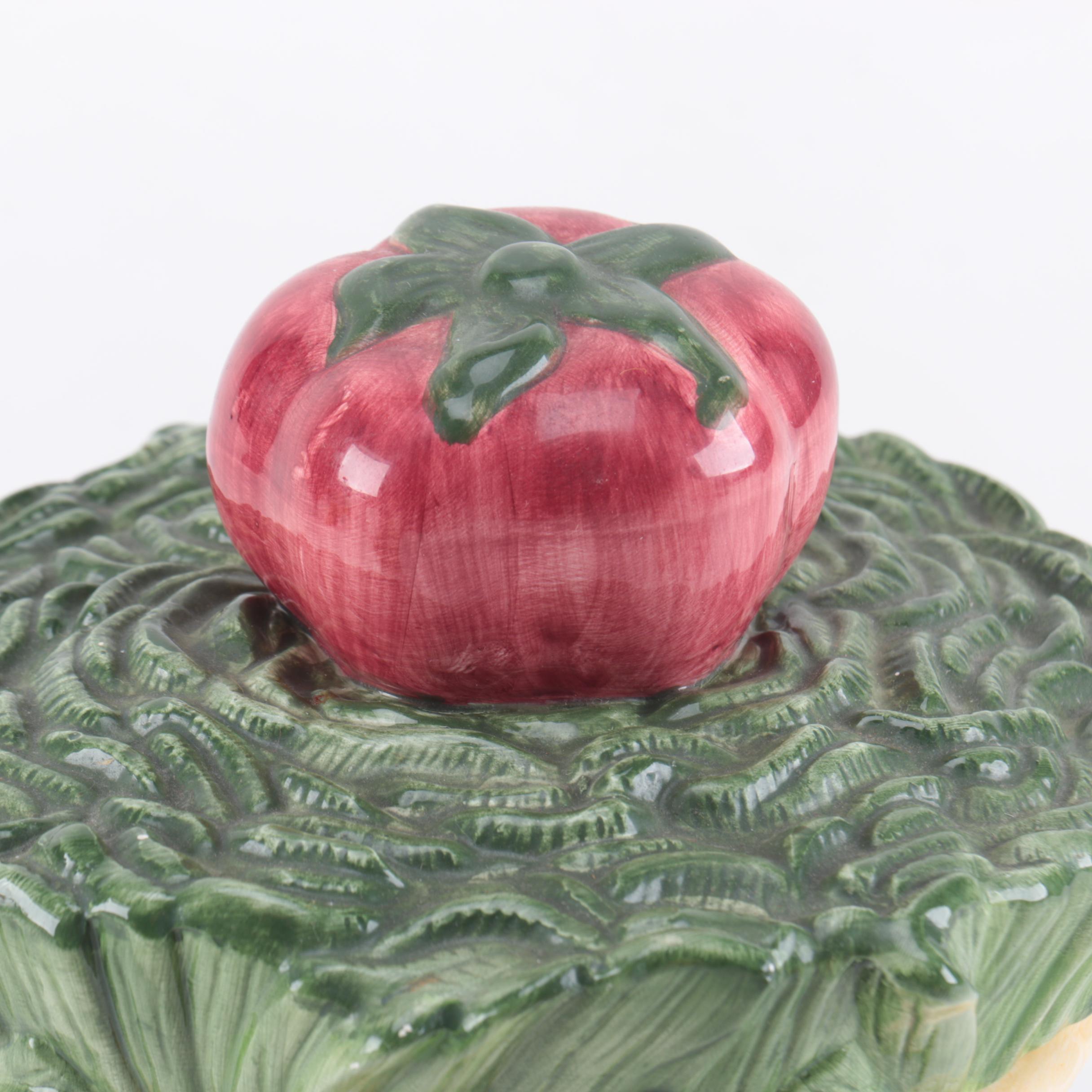 Set of Ceramic Vegetable Canisters