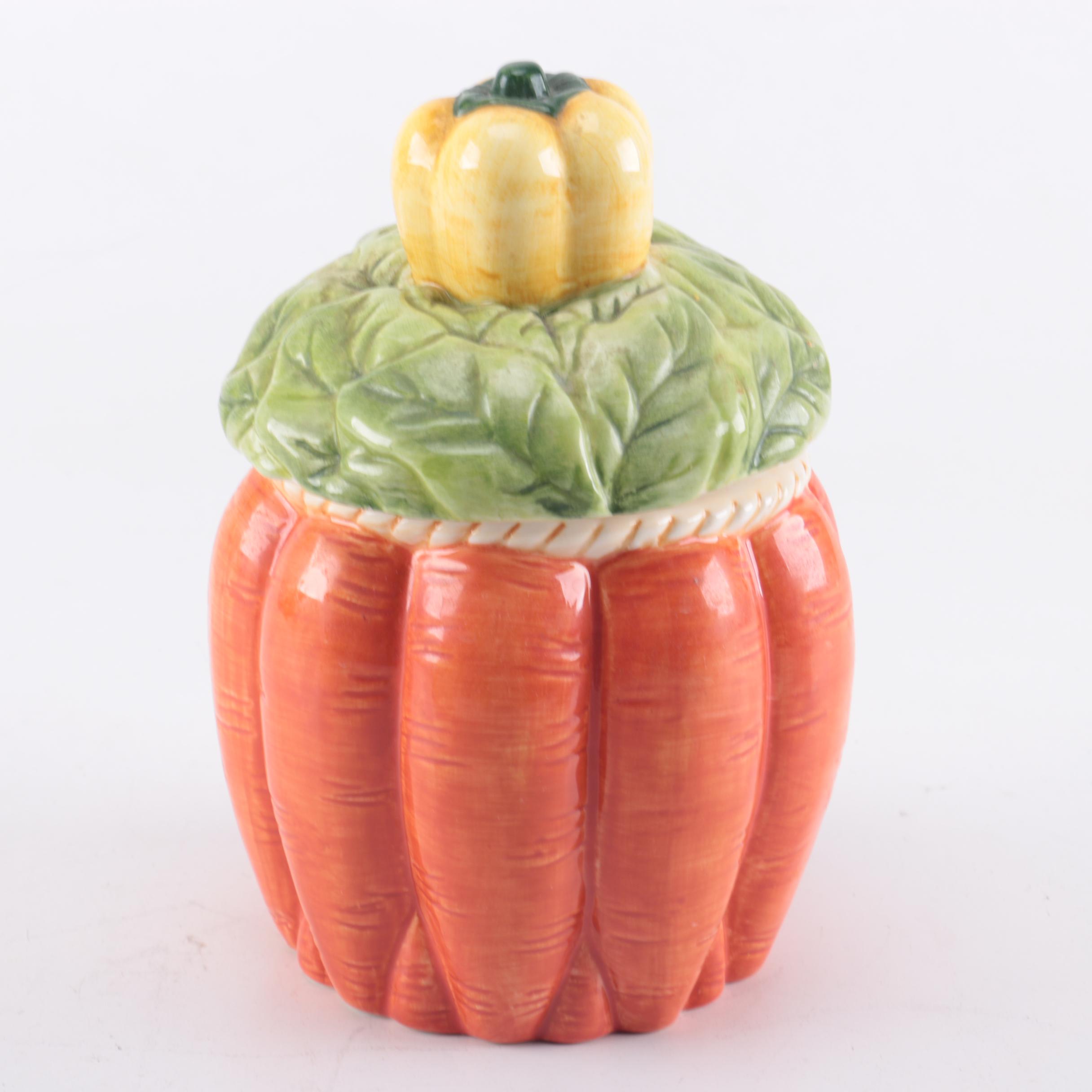 Set of Ceramic Vegetable Canisters