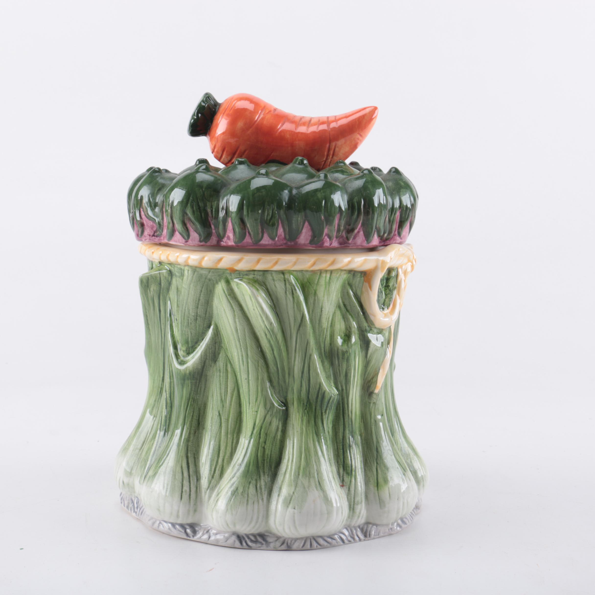 Set of Ceramic Vegetable Canisters