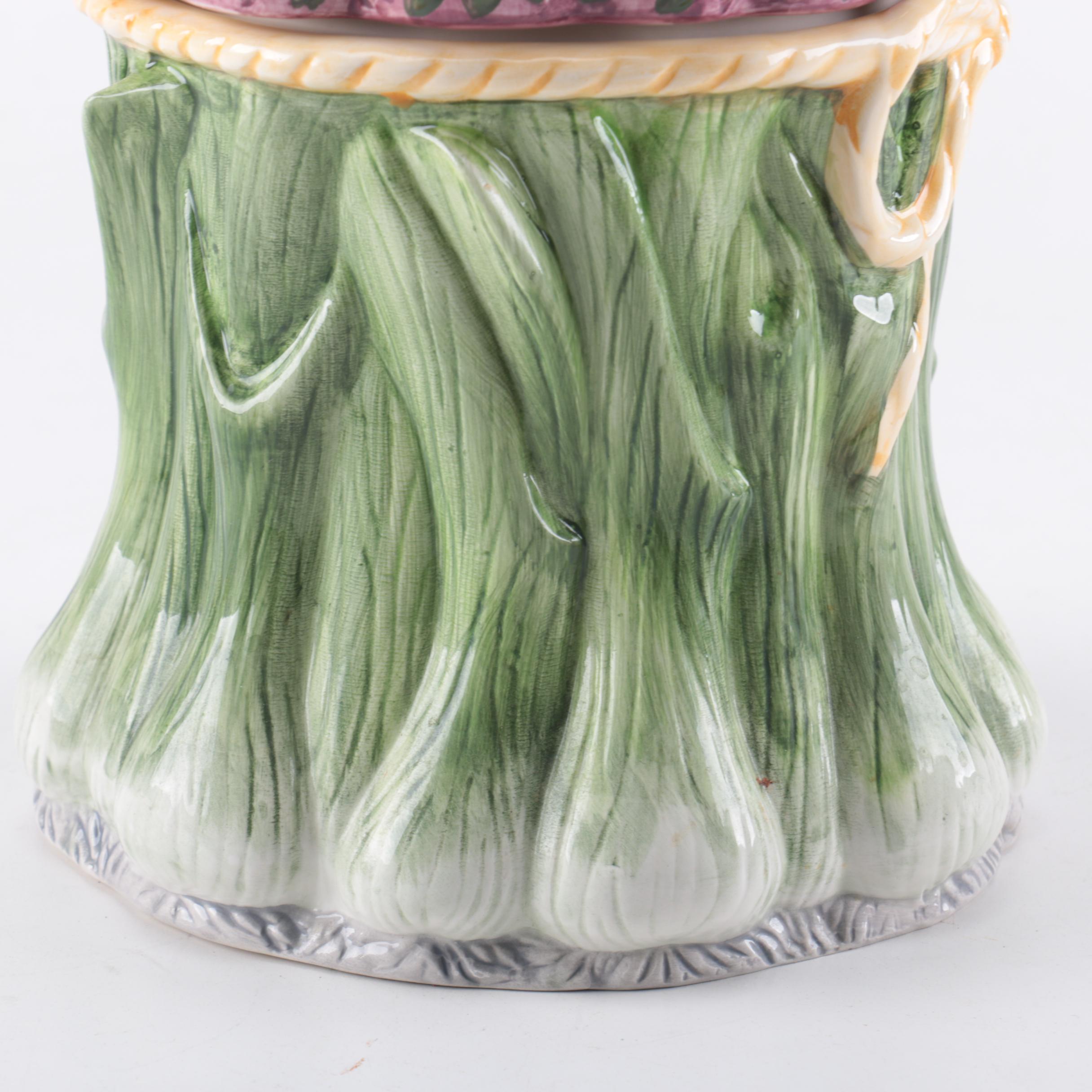 Set of Ceramic Vegetable Canisters