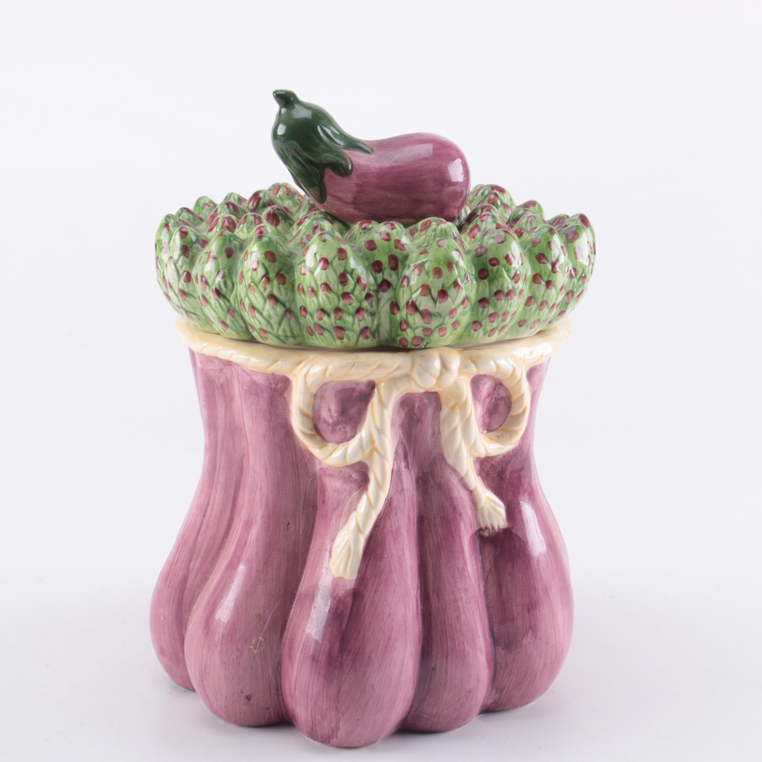 Set of Ceramic Vegetable Canisters