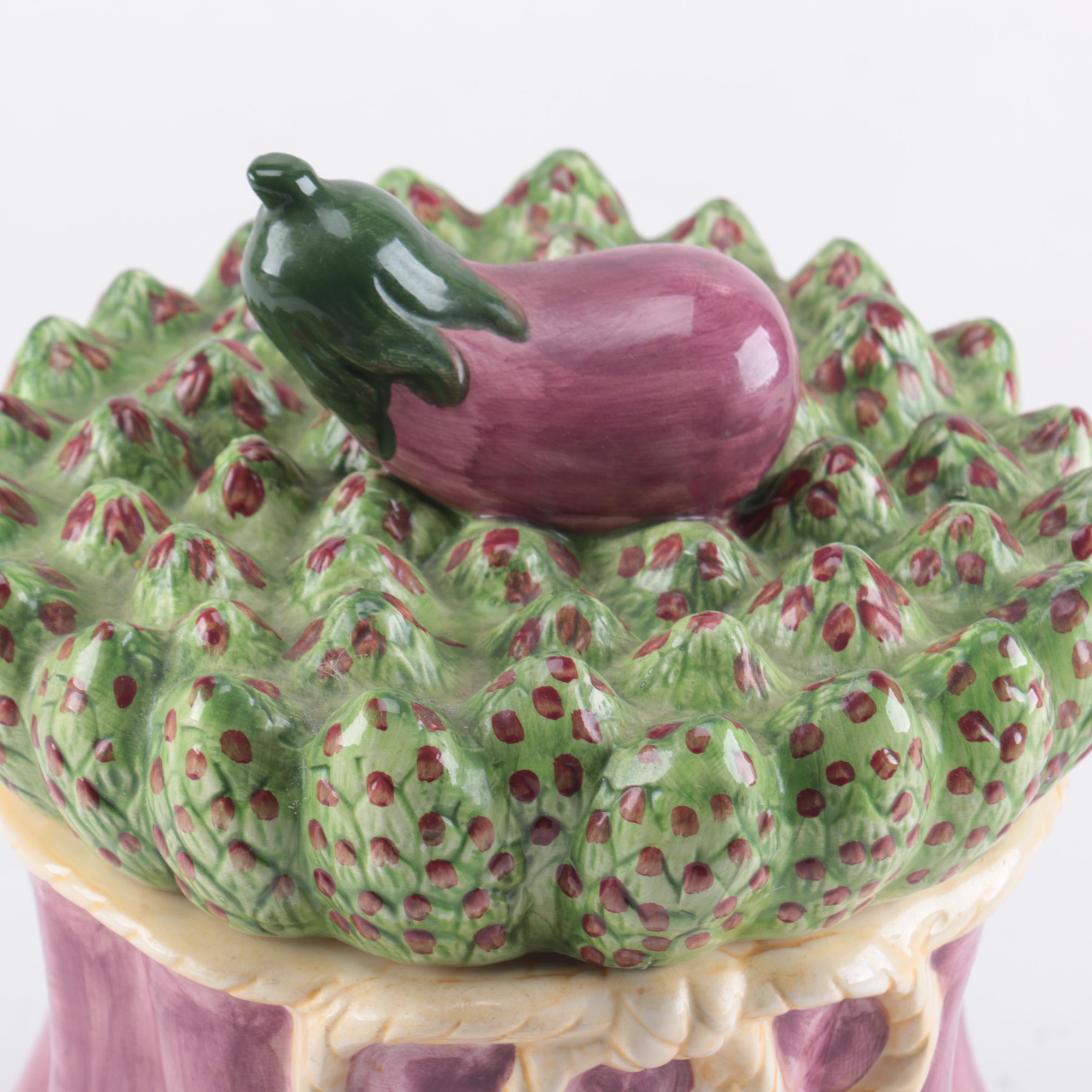 Set of Ceramic Vegetable Canisters