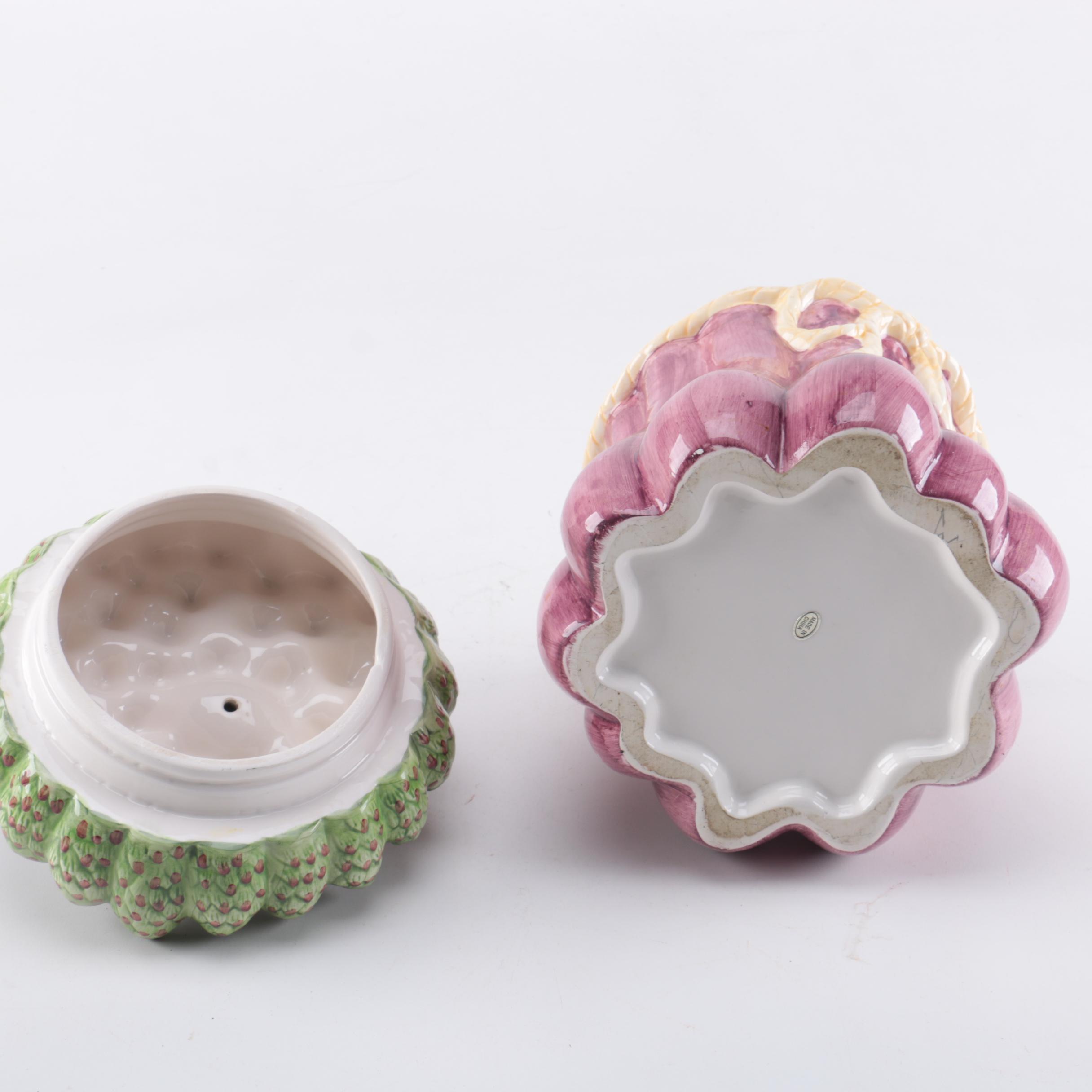 Set of Ceramic Vegetable Canisters
