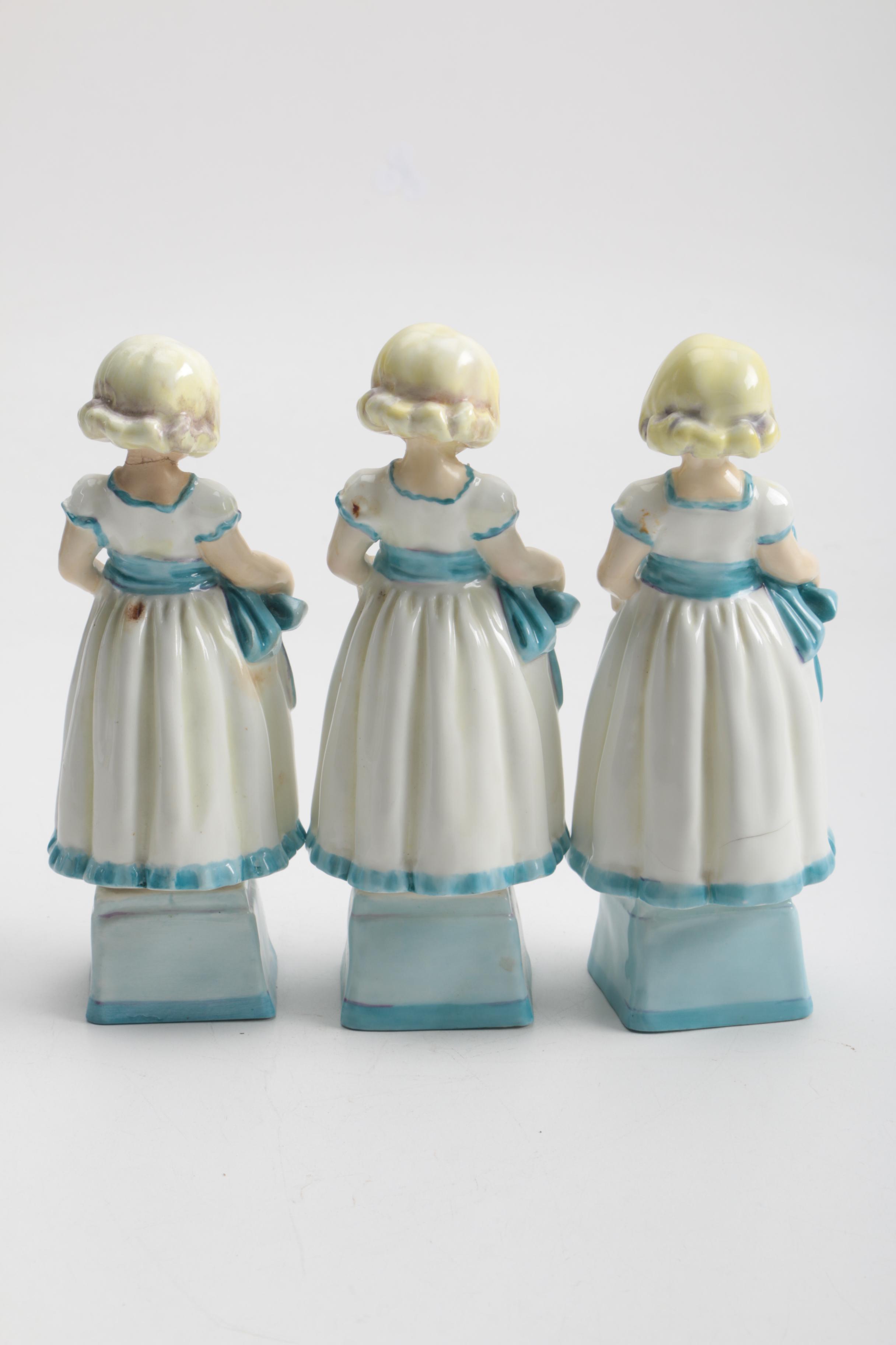Royal Worcester's "Monday's Child is Fair of Face" Figurines