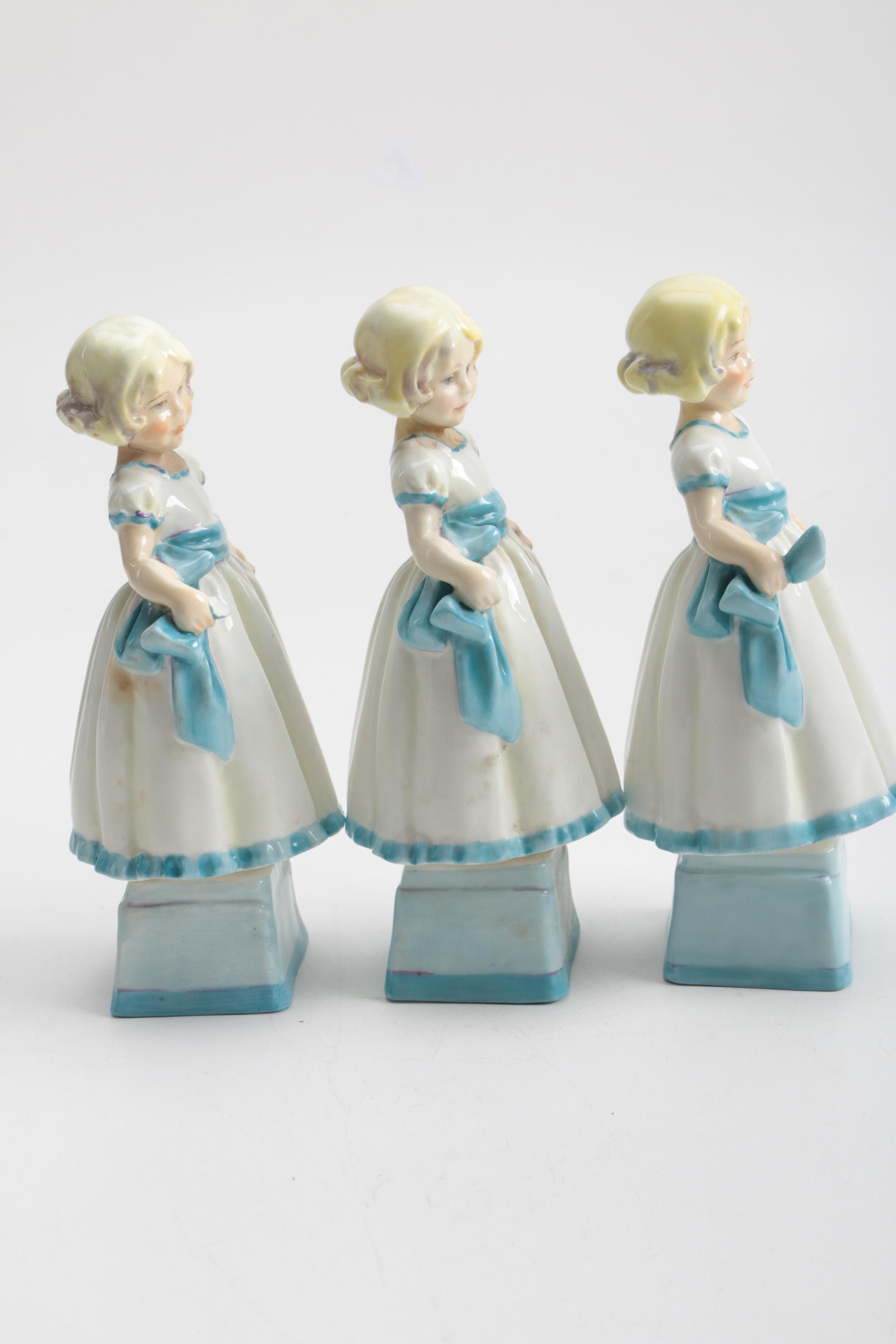 Royal Worcester's "Monday's Child is Fair of Face" Figurines