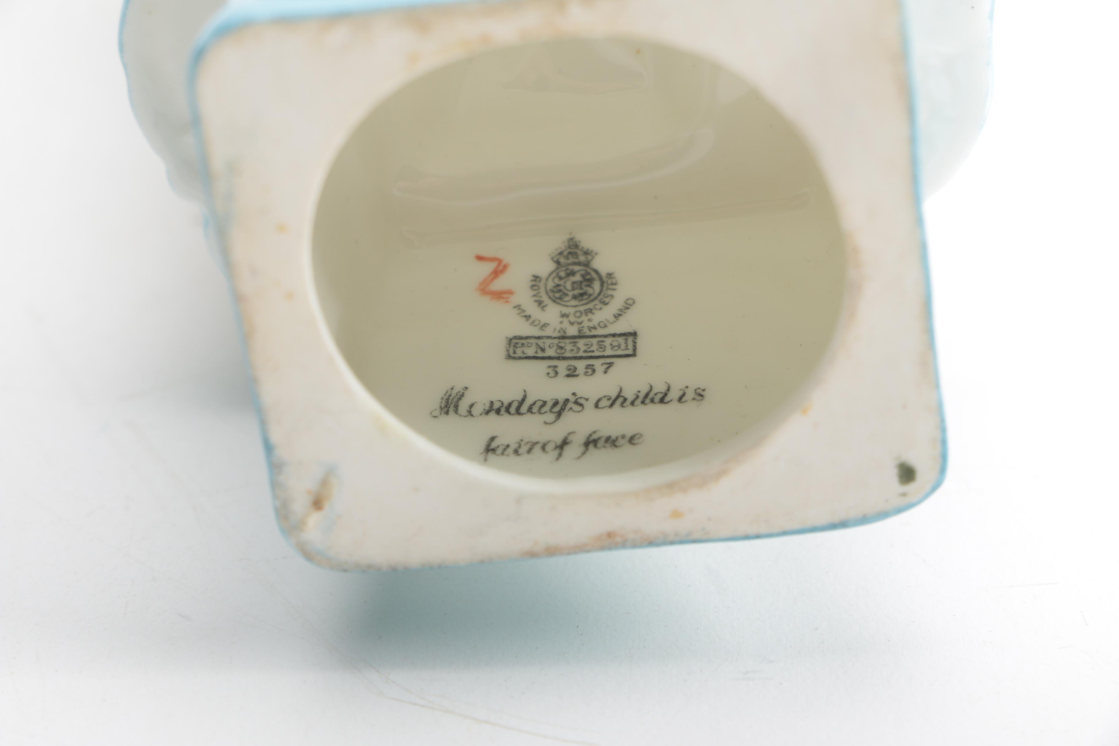 Royal Worcester's "Monday's Child is Fair of Face" Figurines