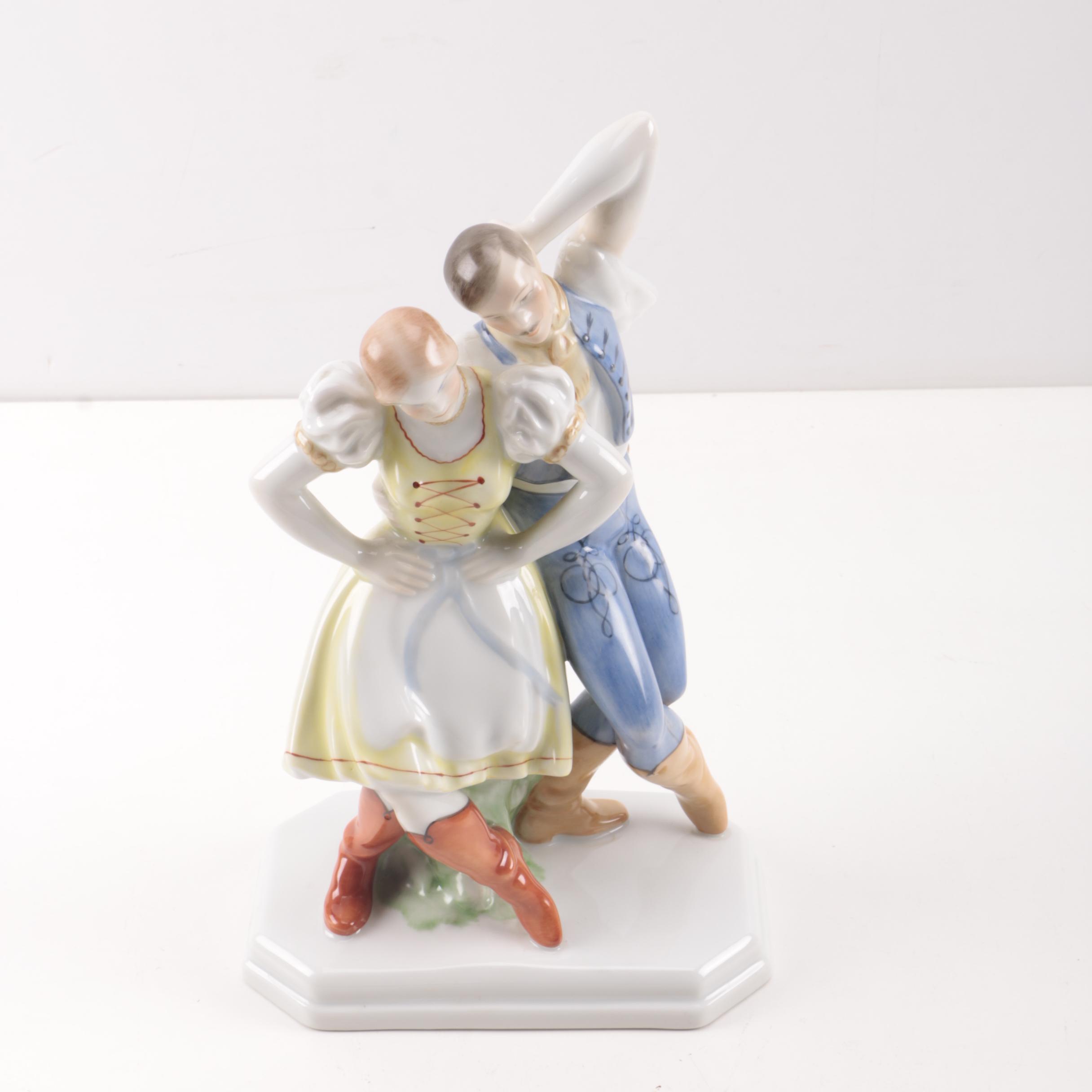 Herend "Dancing Couple" Porcelain Figurine, #5513