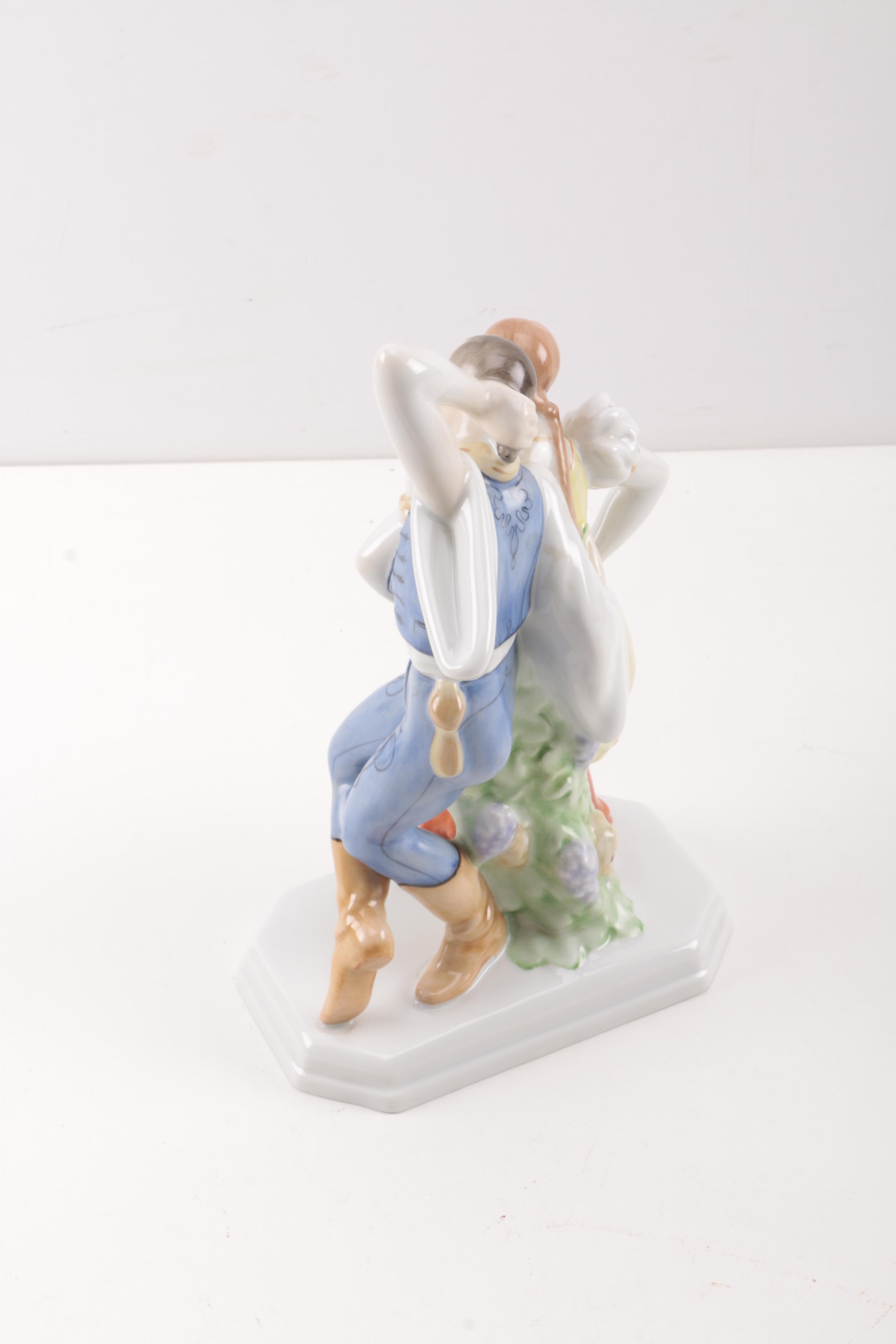 Herend "Dancing Couple" Porcelain Figurine, #5513