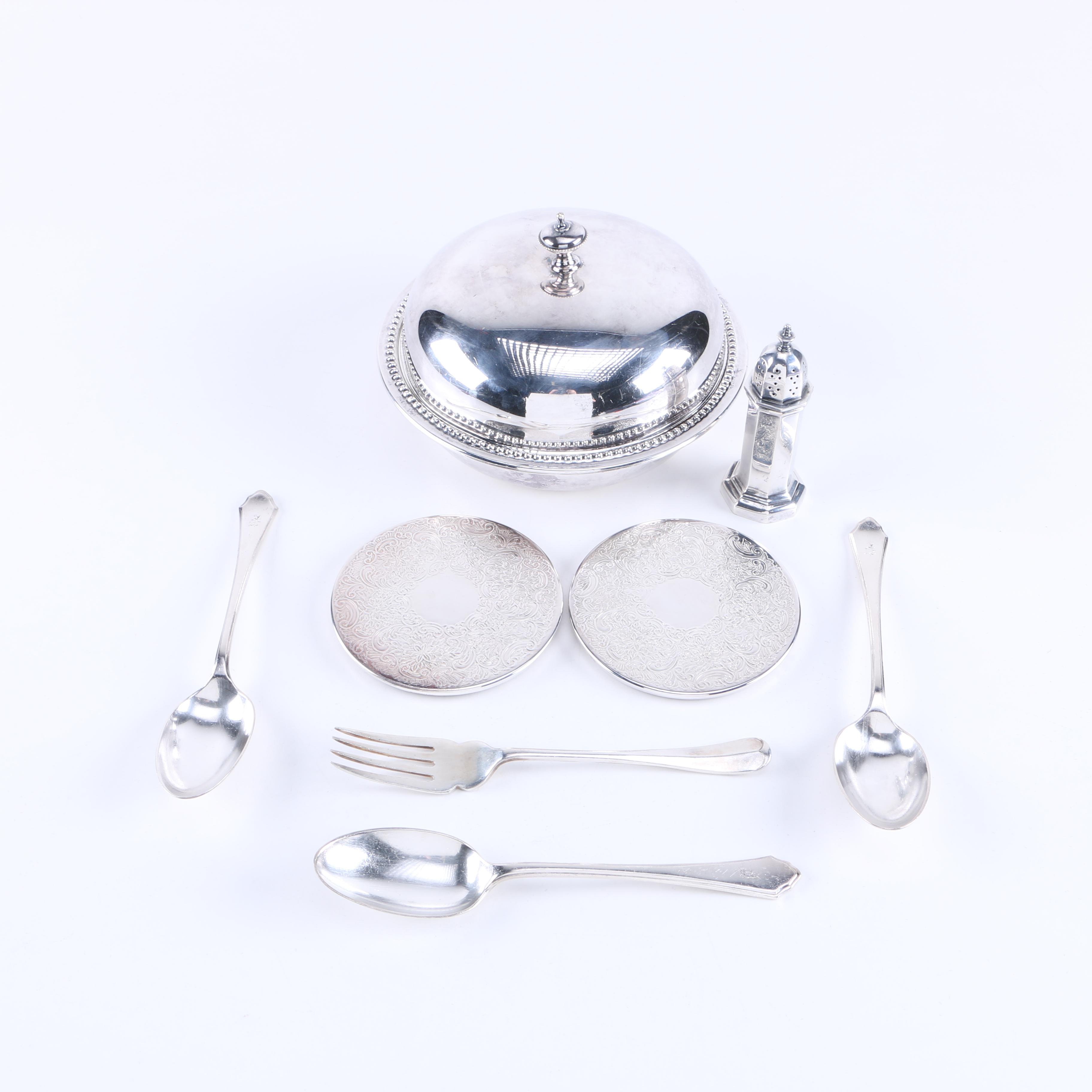 Mappin & Webb Silver Plate Tableware Featuring Princes' Plate