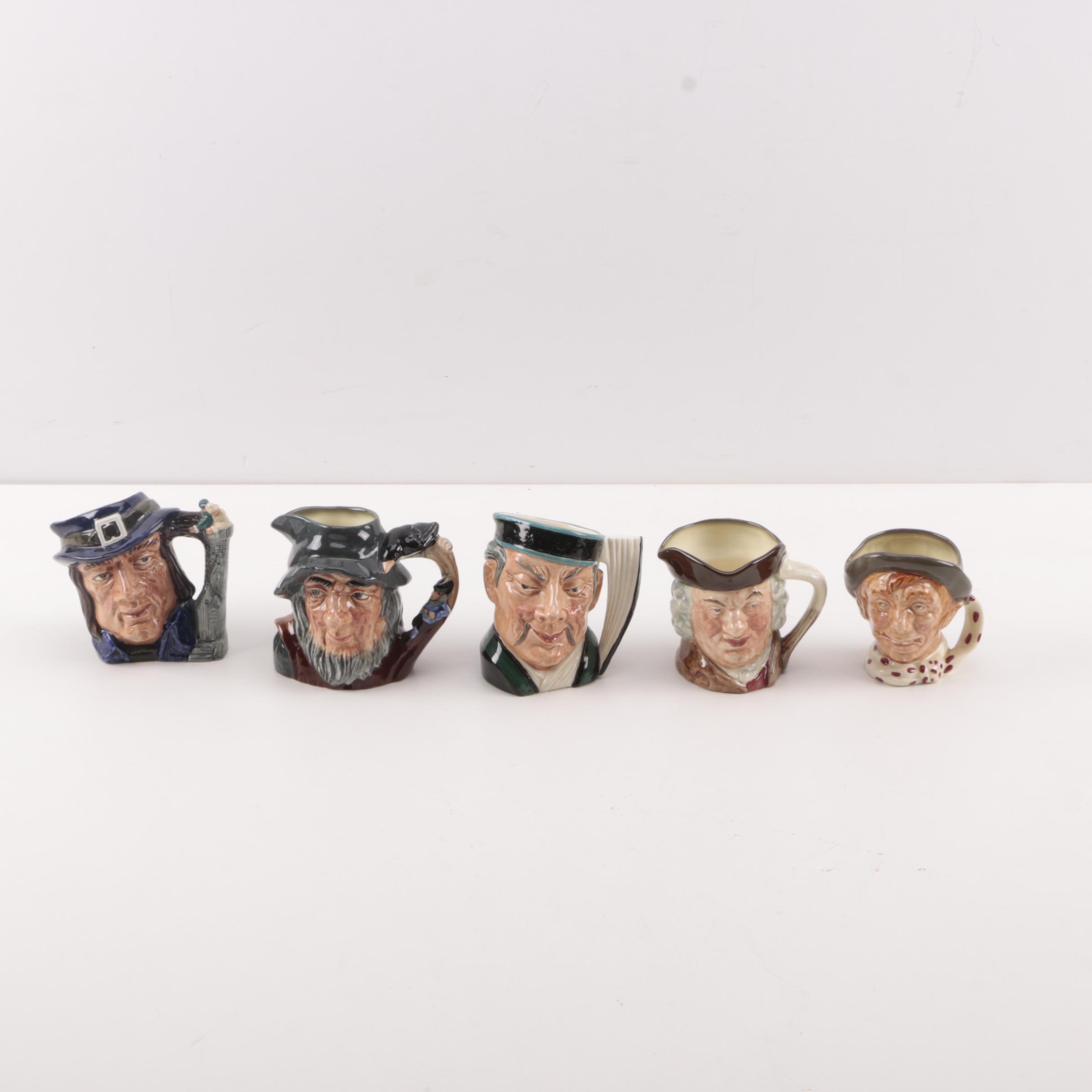 Miniature Set of Royal Doulton Toby Character Jugs