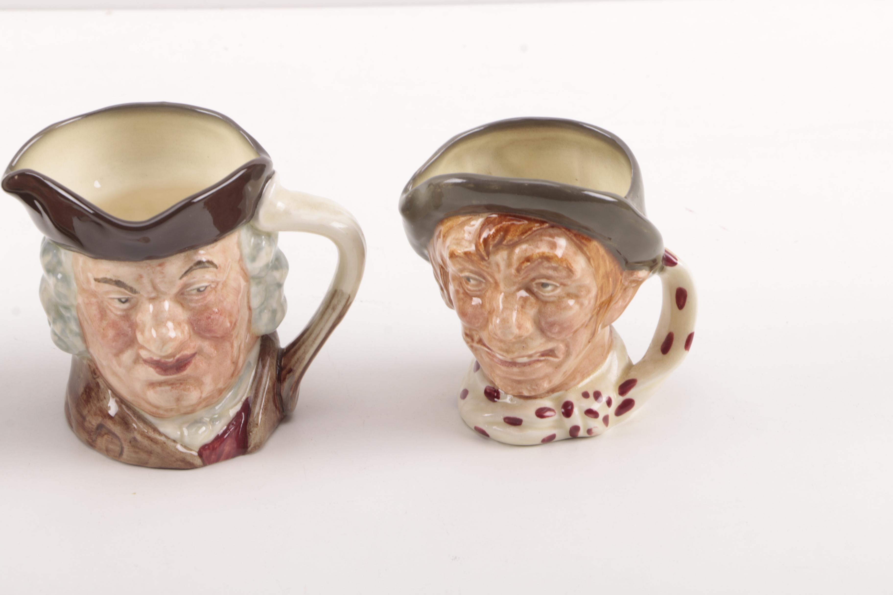 Miniature Set of Royal Doulton Toby Character Jugs